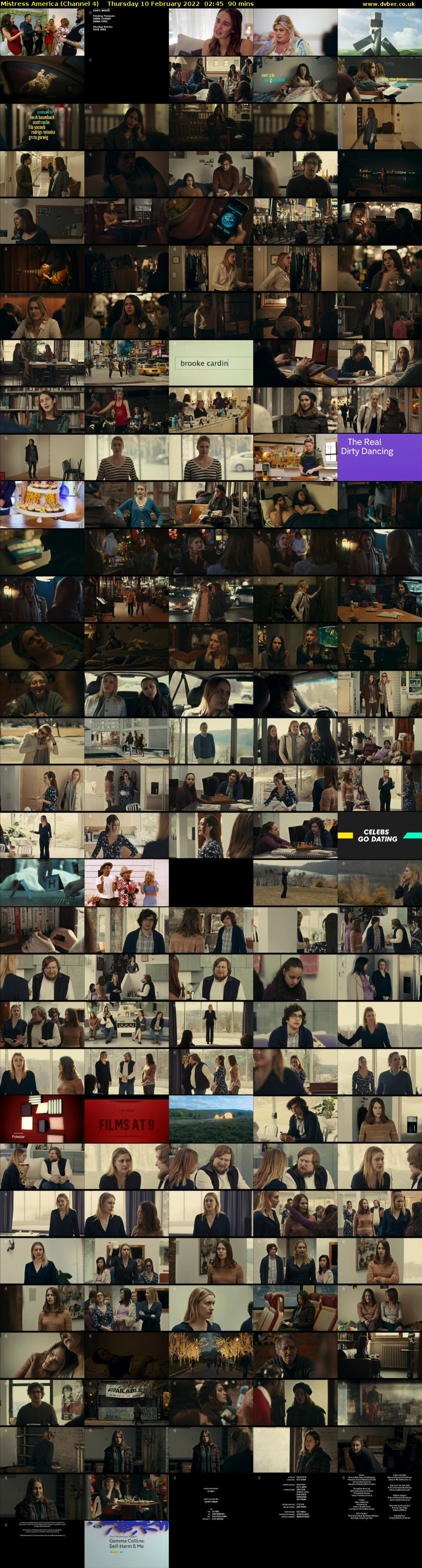 Mistress America (Channel 4) Thursday 10 February 2022 02:45 - 04:15