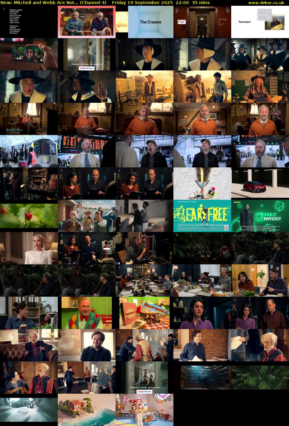 Mitchell and Webb Are Not... (Channel 4) Friday 19 September 2025 22:00 - 22:35