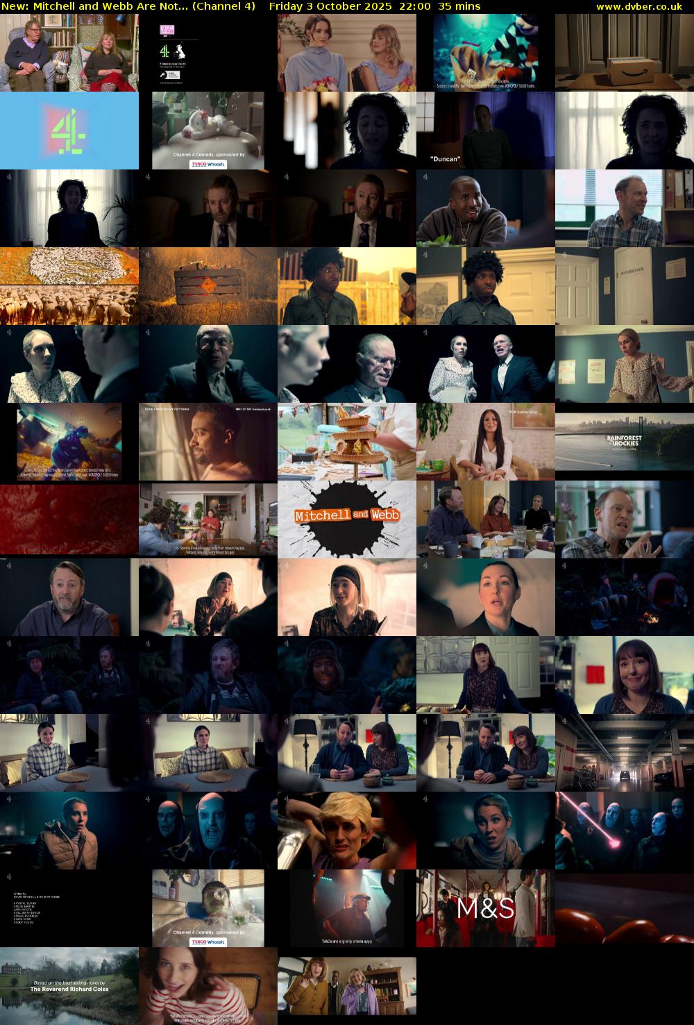 Mitchell and Webb Are Not... (Channel 4) Friday 3 October 2025 22:00 - 22:35