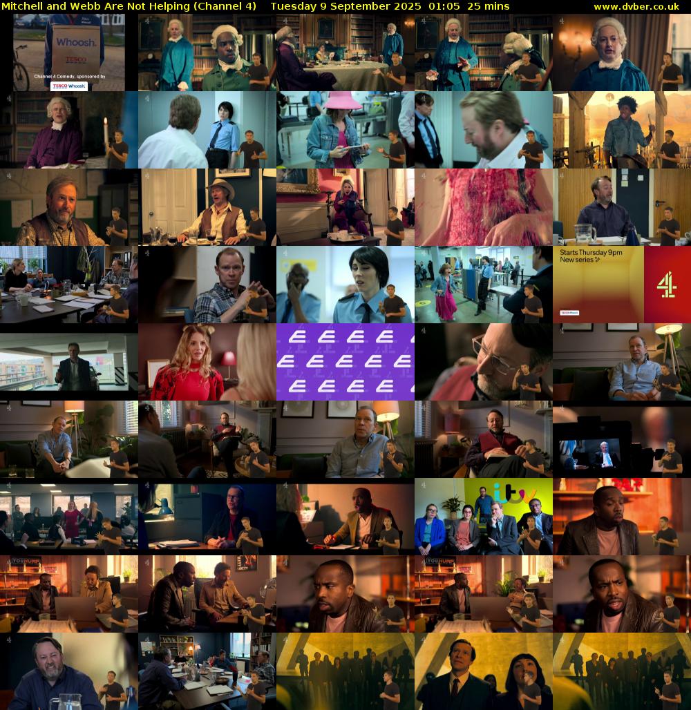 Mitchell and Webb Are Not Helping (Channel 4) Tuesday 9 September 2025 01:05 - 01:30