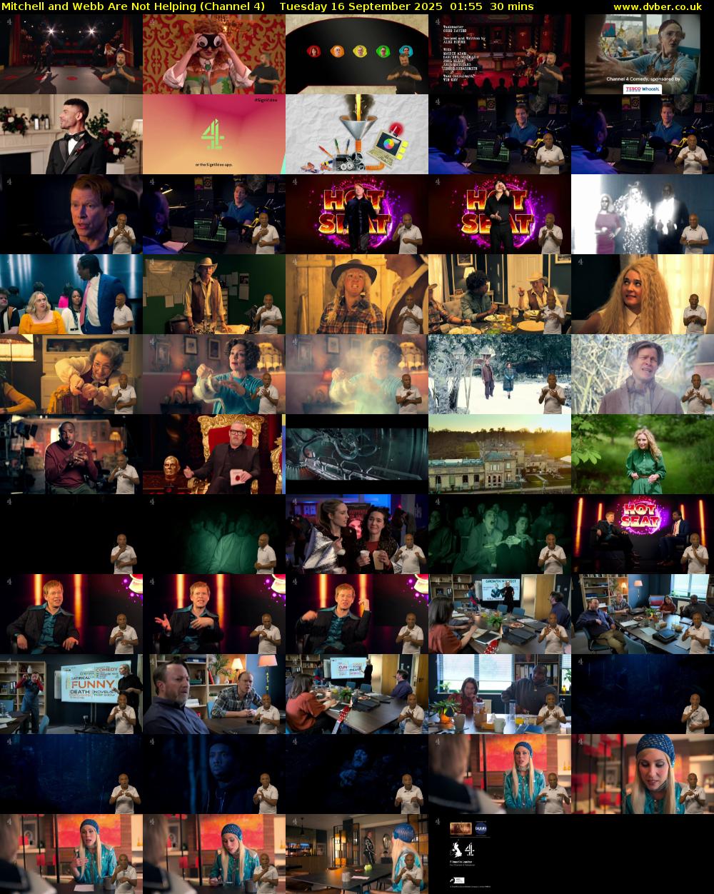 Mitchell and Webb Are Not Helping (Channel 4) Tuesday 16 September 2025 01:55 - 02:25
