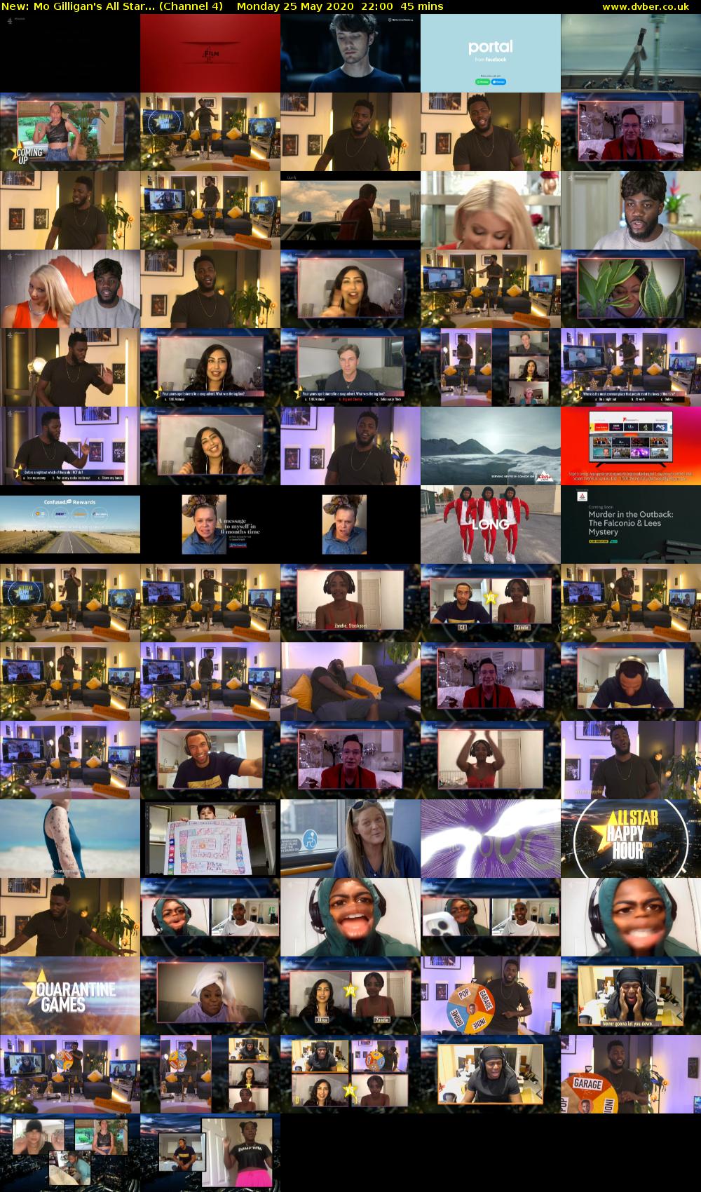 Mo Gilligan's All Star... (Channel 4) Monday 25 May 2020 22:00 - 22:45
