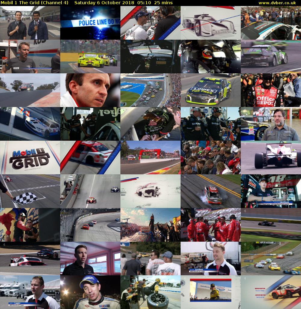 Mobil 1 The Grid (Channel 4) Saturday 6 October 2018 05:10 - 05:35