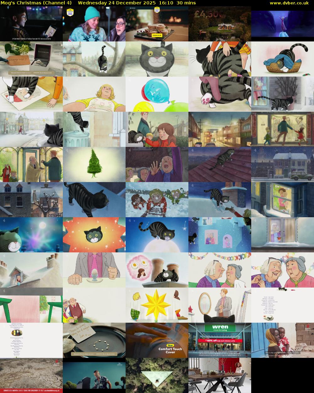 Mog's Christmas (Channel 4) Wednesday 24 December 2025 16:10 - 16:40