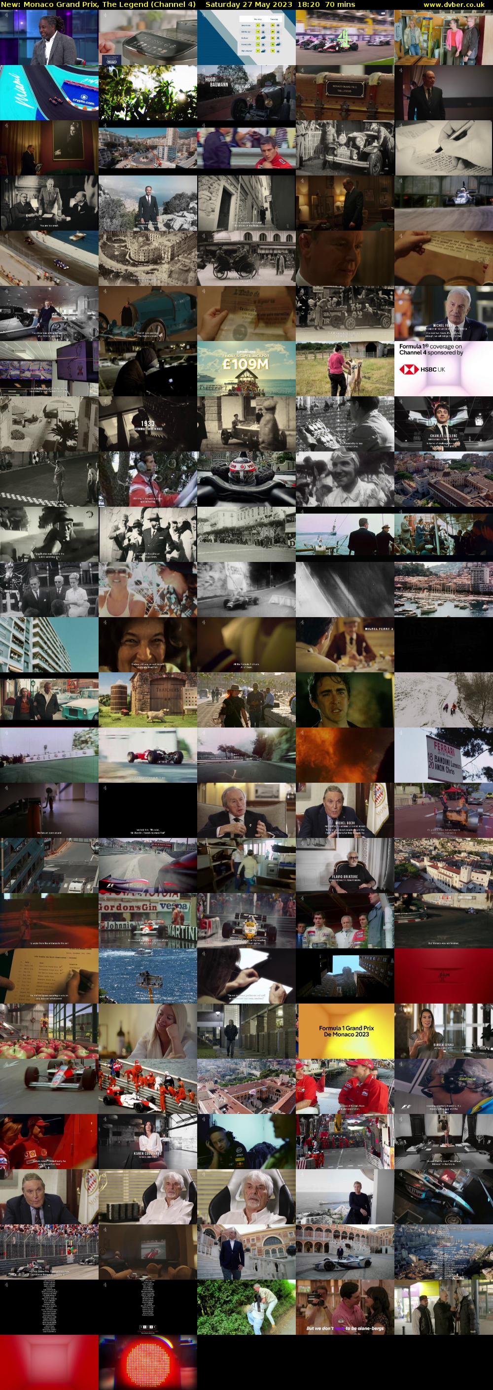 Monaco Grand Prix, The Legend (Channel 4) Saturday 27 May 2023 18:20 - 19:30