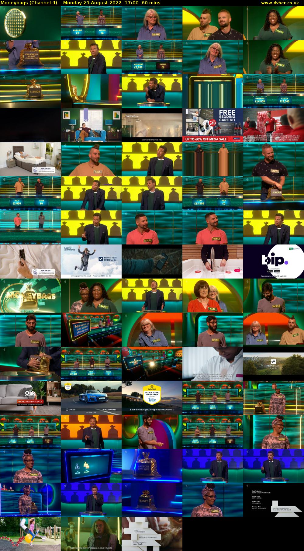Moneybags (Channel 4) Monday 29 August 2022 17:00 - 18:00