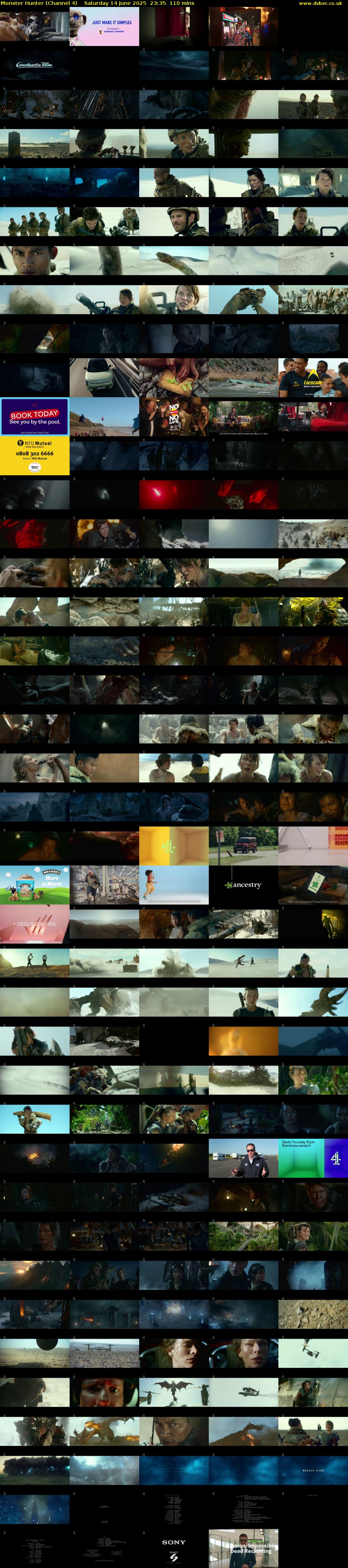 Monster Hunter (Channel 4) Saturday 14 June 2025 23:35 - 01:25