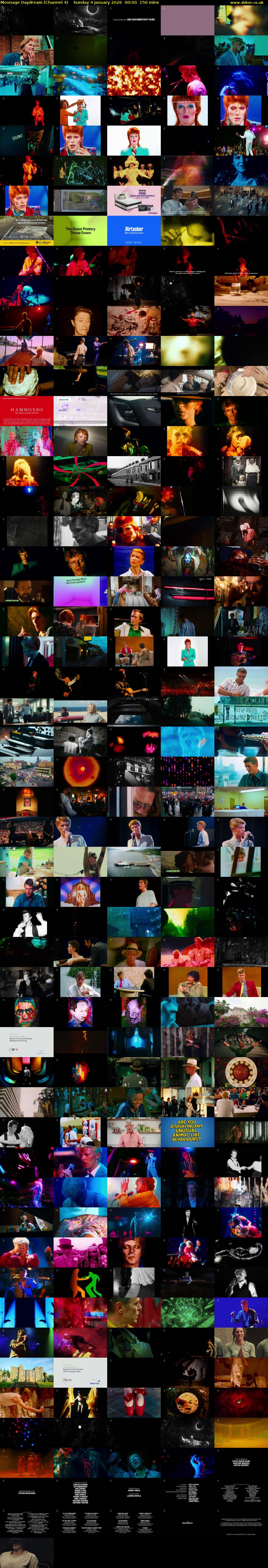 Moonage Daydream (Channel 4) Sunday 4 January 2026 00:00 - 02:30