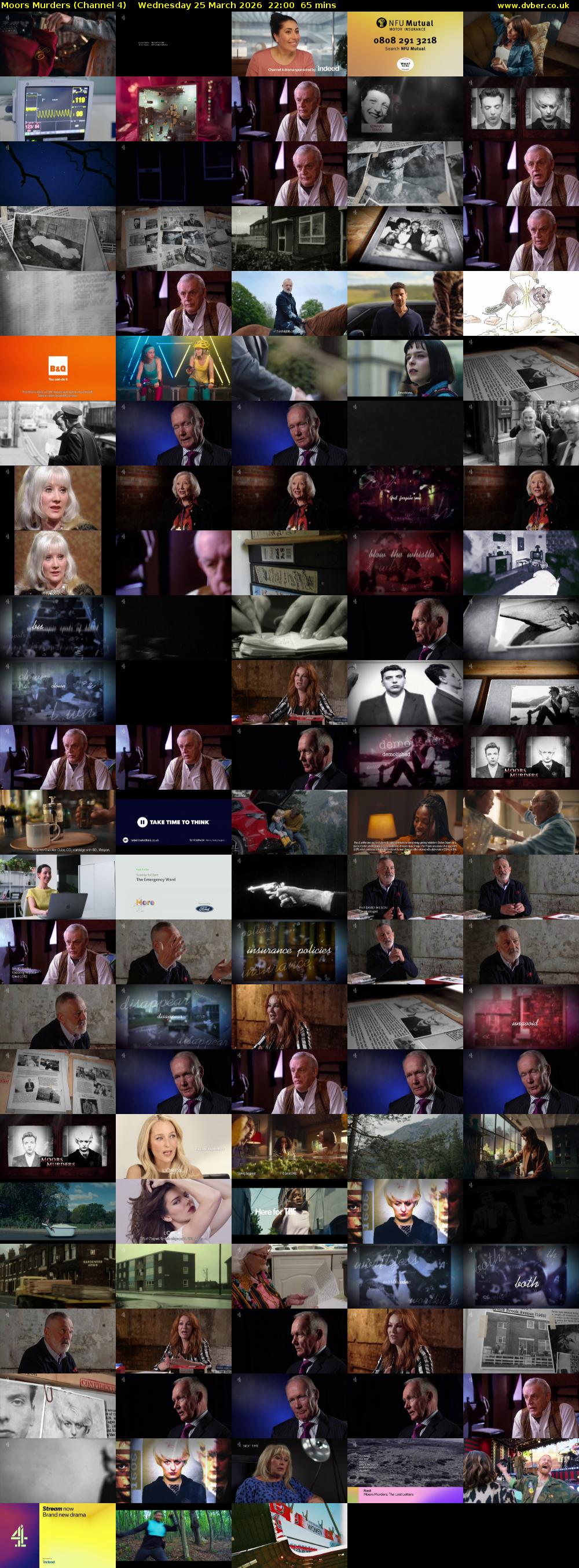 Moors Murders (Channel 4) Wednesday 25 March 2026 22:00 - 23:05