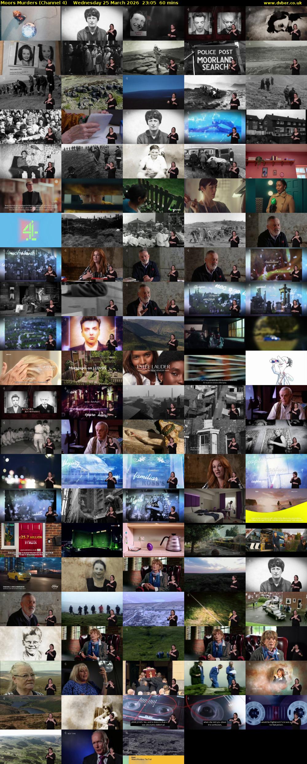 Moors Murders (Channel 4) Wednesday 25 March 2026 23:05 - 00:05