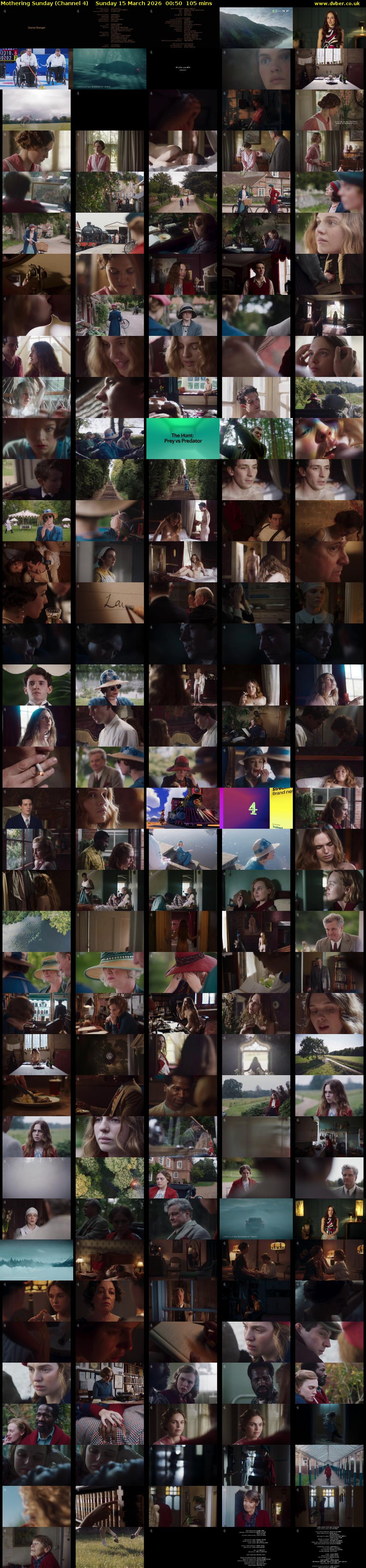 Mothering Sunday (Channel 4) Sunday 15 March 2026 00:50 - 02:35