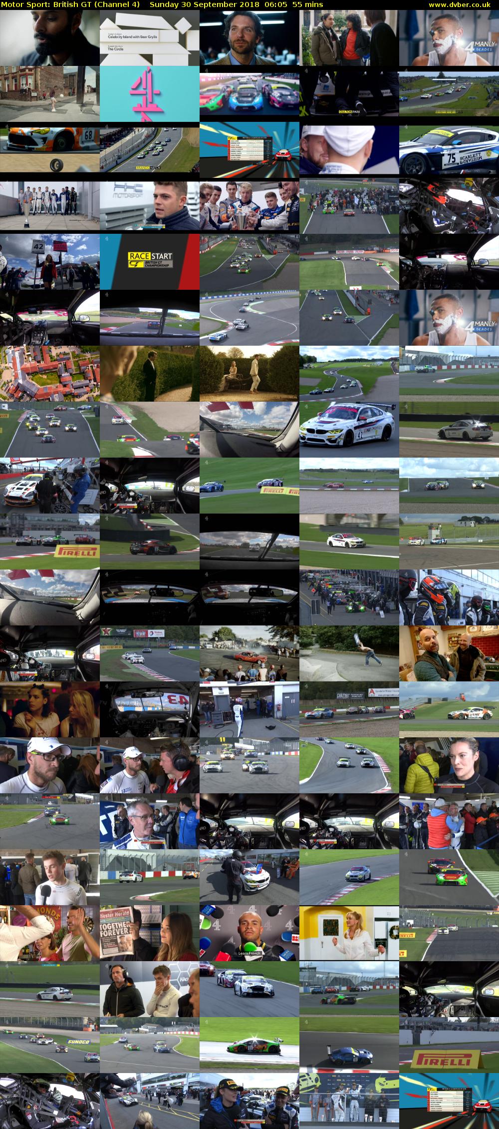 Motor Sport: British GT (Channel 4) Sunday 30 September 2018 06:05 - 07:00