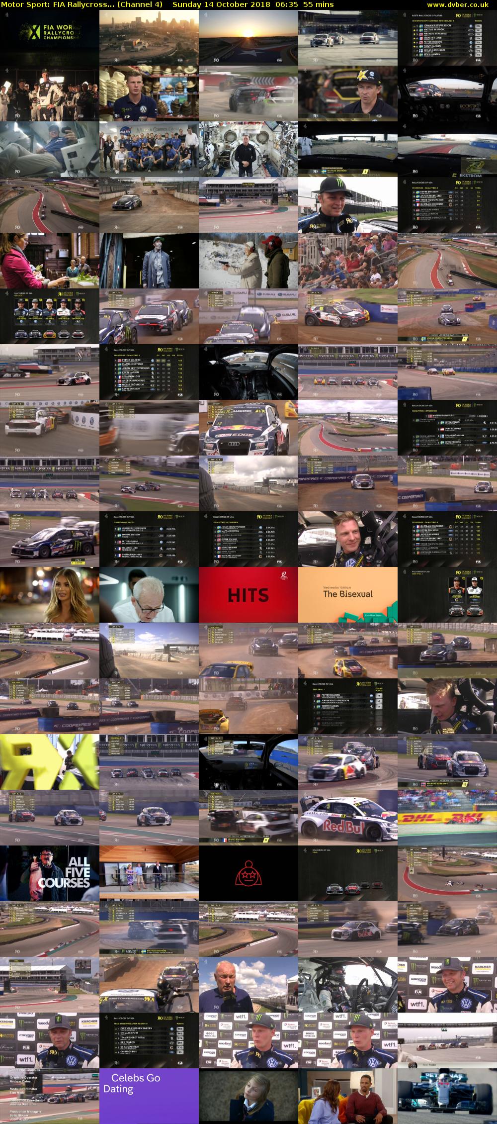 Motor Sport: FIA Rallycross... (Channel 4) Sunday 14 October 2018 06:35 - 07:30
