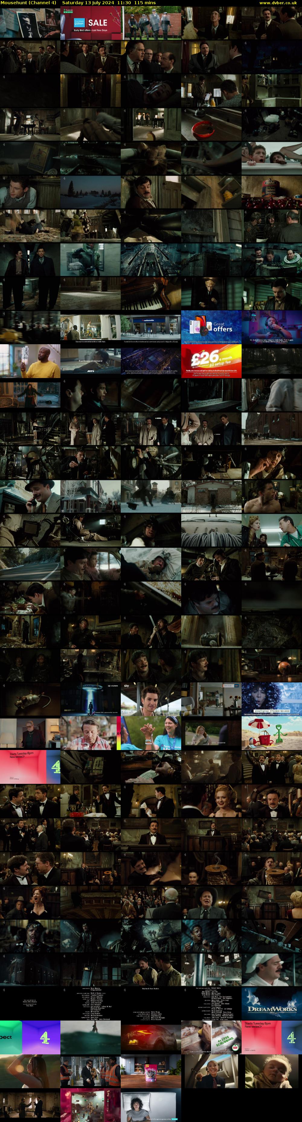 Mousehunt (Channel 4) Saturday 13 July 2024 11:30 - 13:25