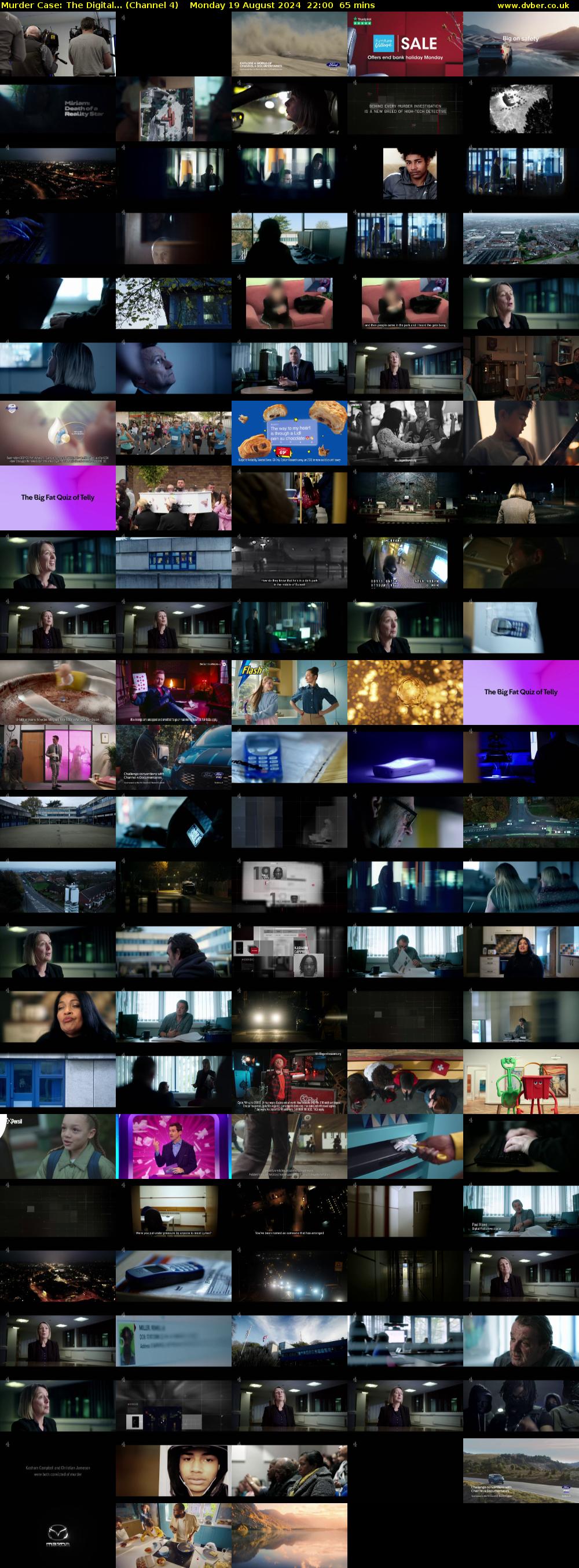 Murder Case: The Digital... (Channel 4) Monday 19 August 2024 22:00 - 23:05