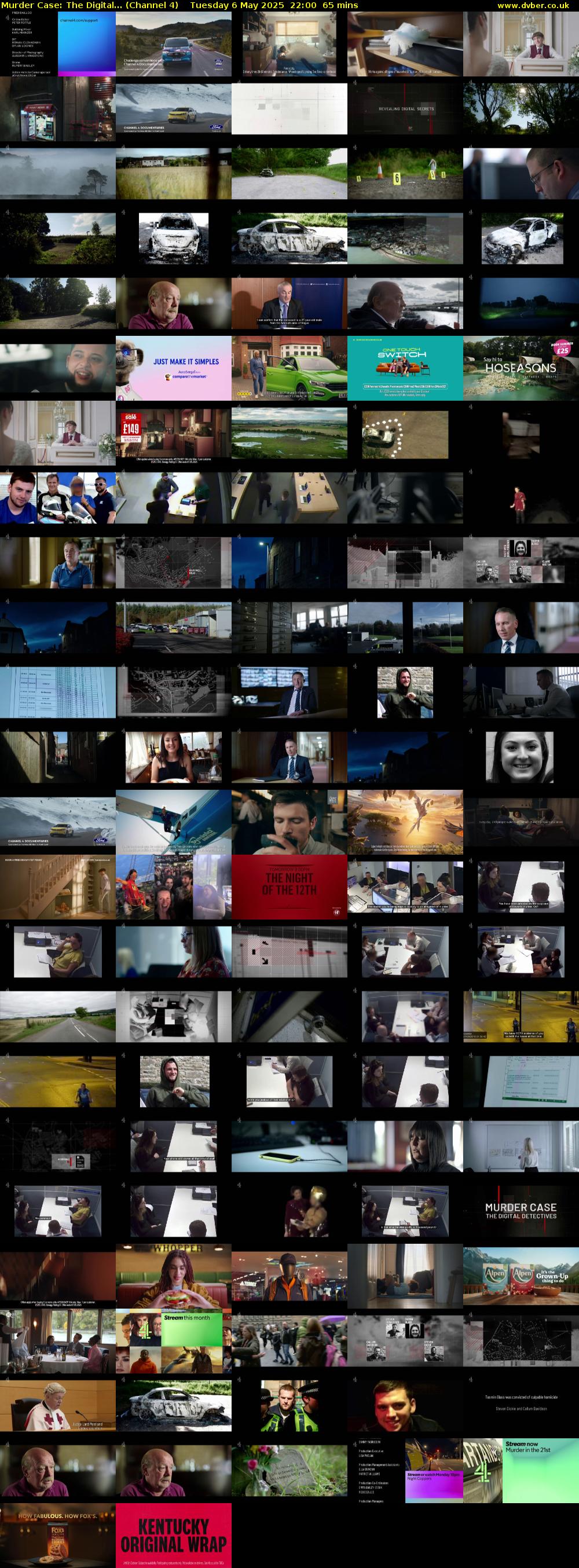 Murder Case: The Digital... (Channel 4) Tuesday 6 May 2025 22:00 - 23:05