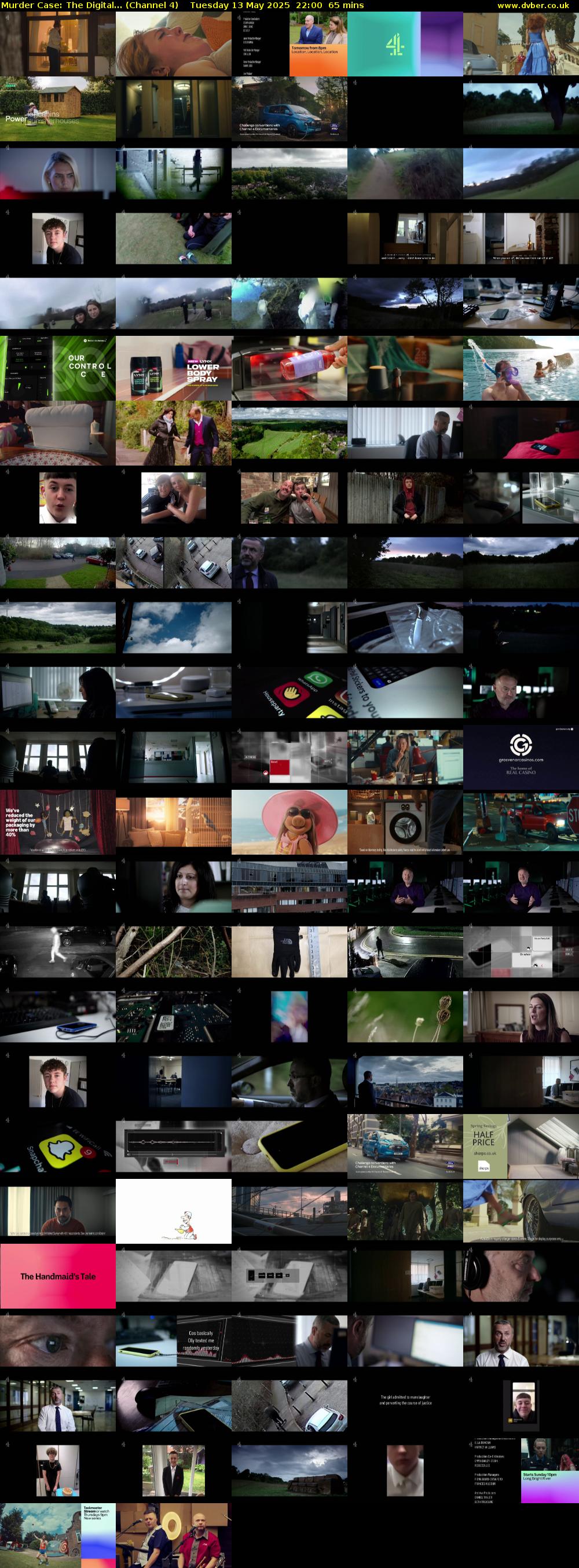 Murder Case: The Digital... (Channel 4) Tuesday 13 May 2025 22:00 - 23:05