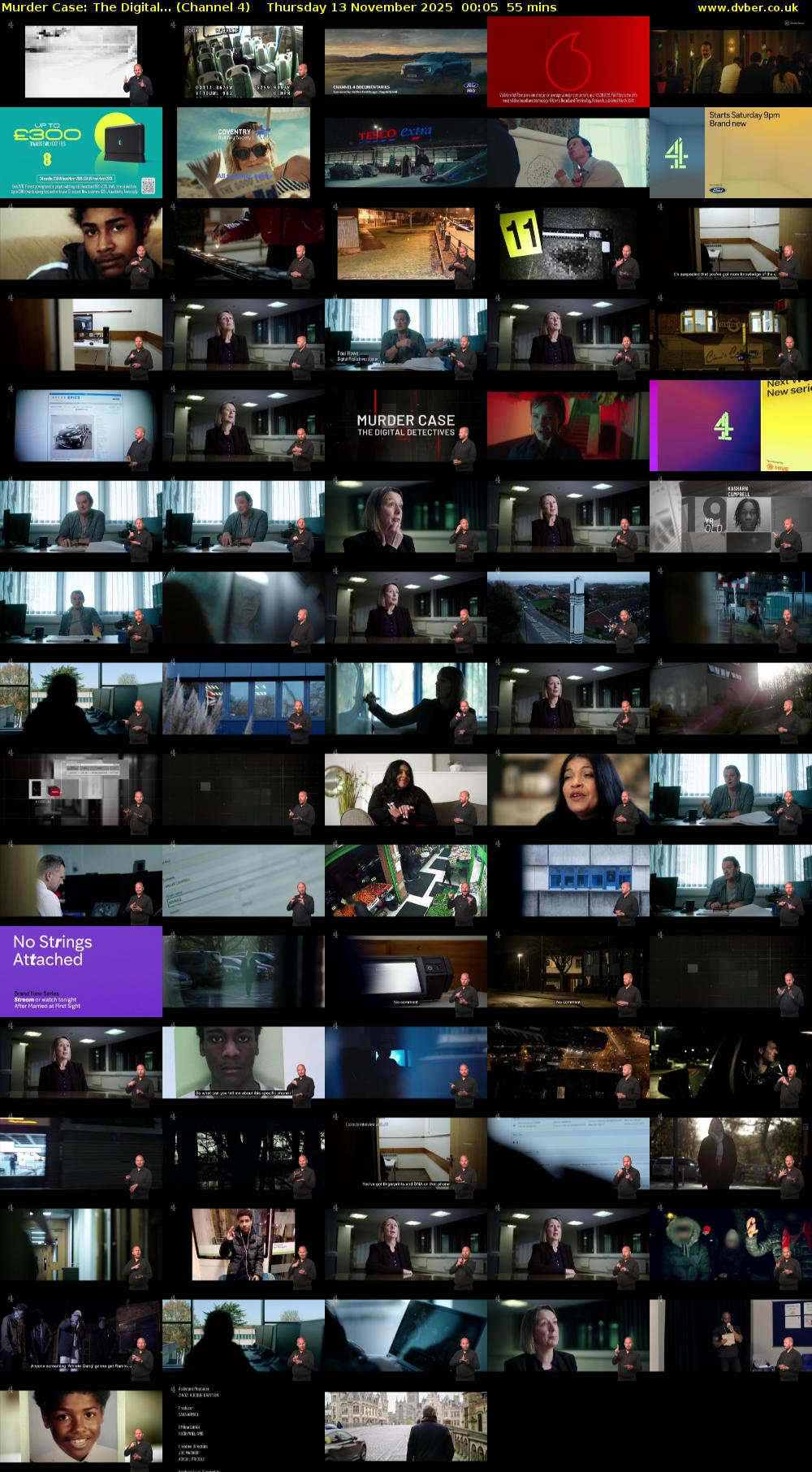 Murder Case: The Digital... (Channel 4) Thursday 13 November 2025 00:05 - 01:00