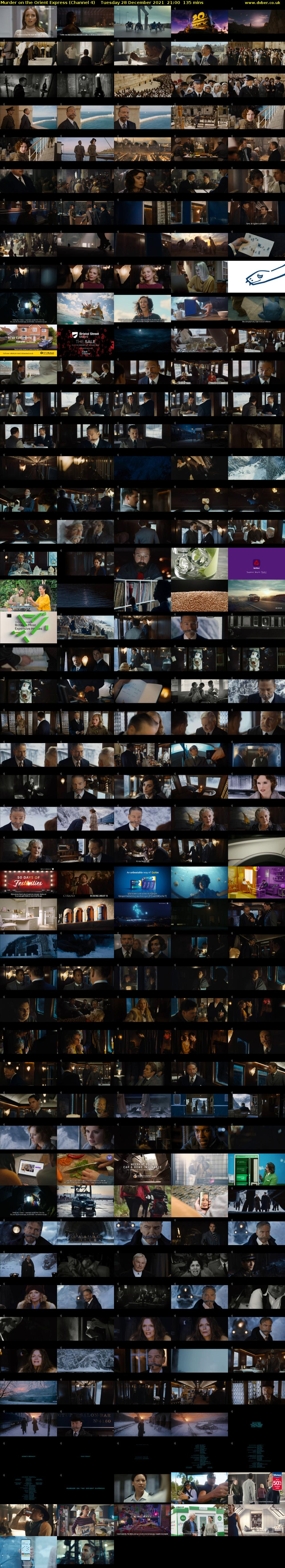 Murder on the Orient Express (Channel 4) Tuesday 28 December 2021 21:00 - 23:15
