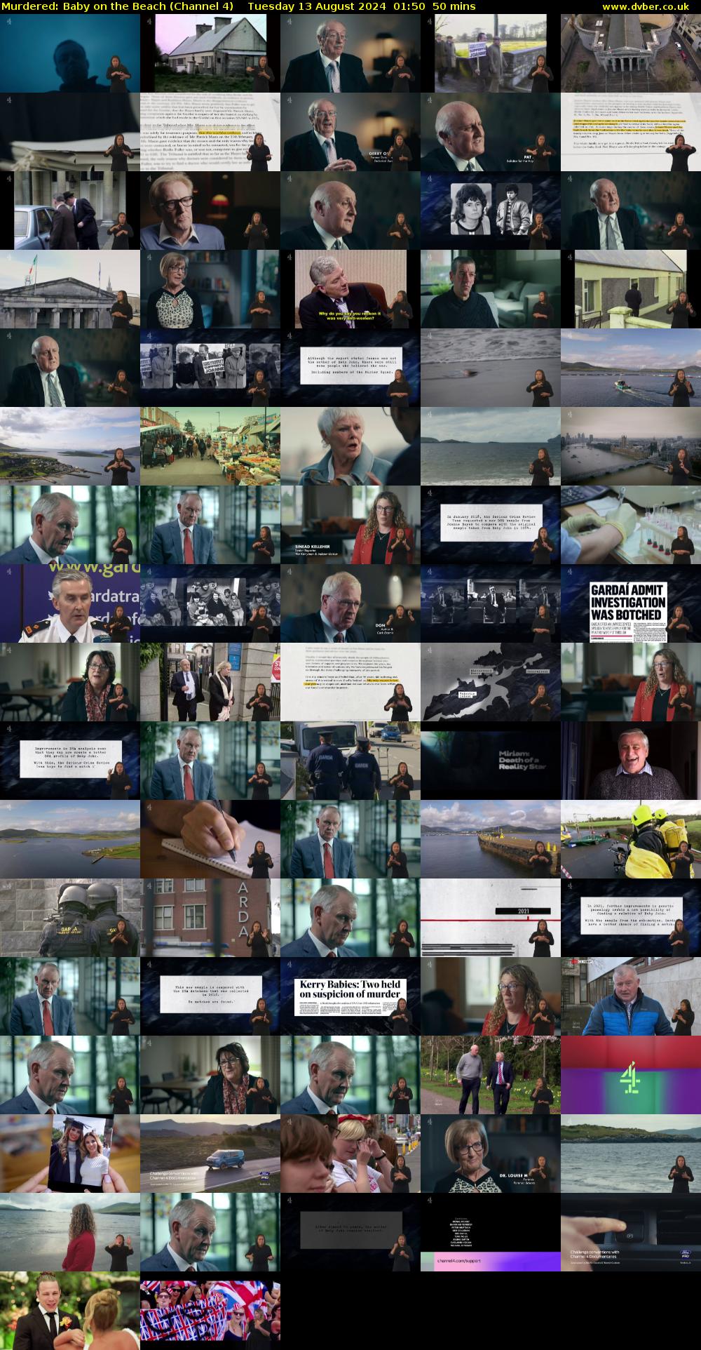 Murdered: Baby on the Beach (Channel 4) Tuesday 13 August 2024 01:50 - 02:40