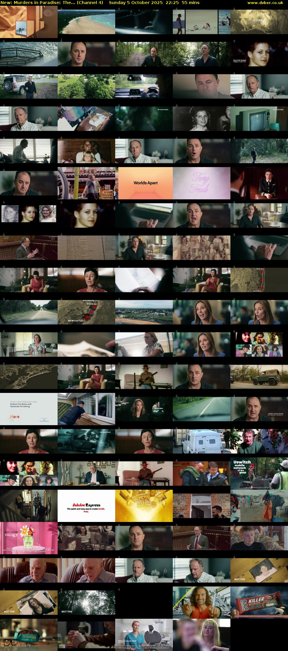 Murders in Paradise: The... (Channel 4) Sunday 5 October 2025 22:25 - 23:20