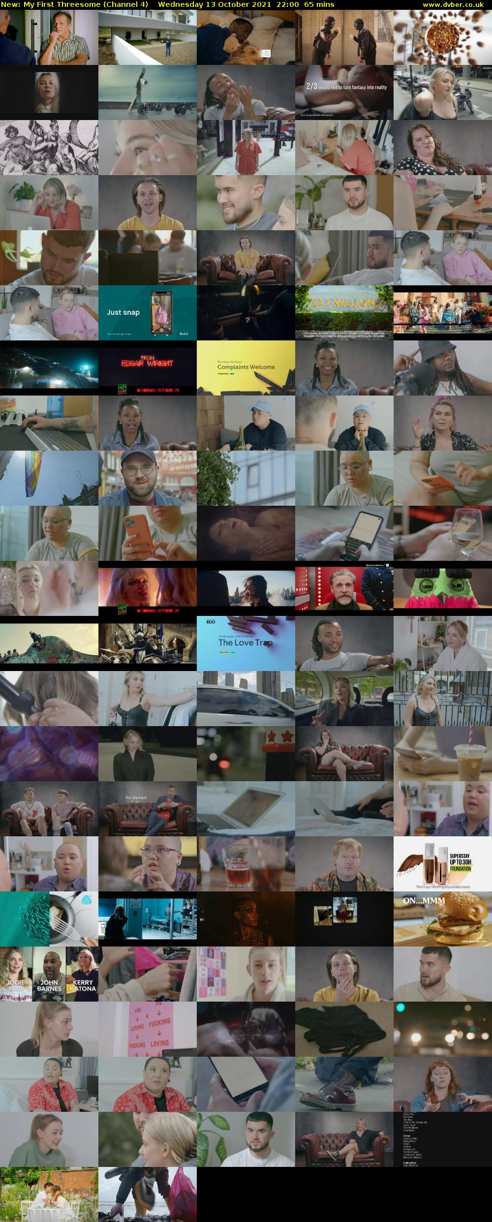 My First Threesome (Channel 4) Wednesday 13 October 2021 22:00 - 23:05