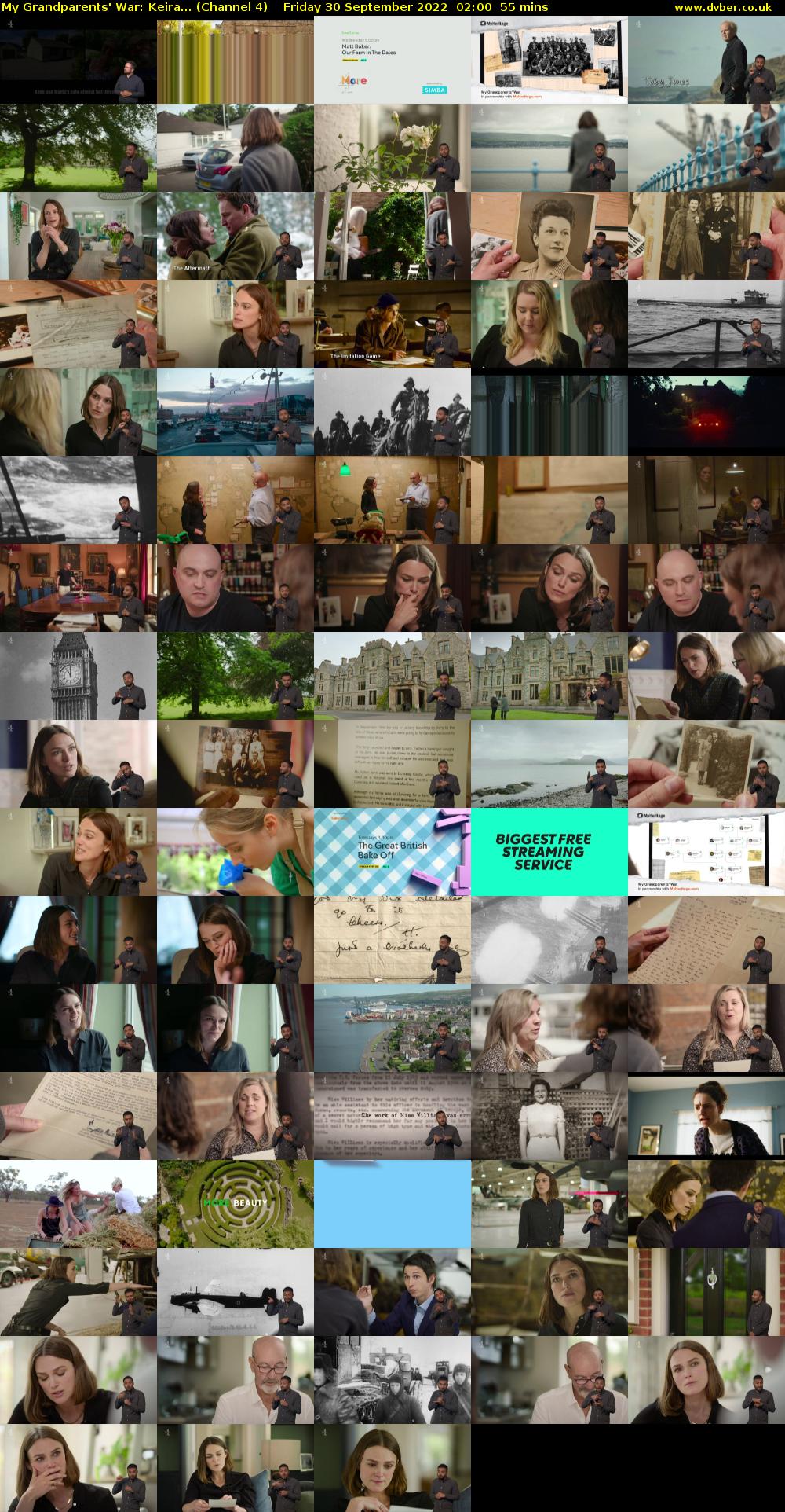 My Grandparents' War: Keira... (Channel 4) Friday 30 September 2022 02:00 - 02:55