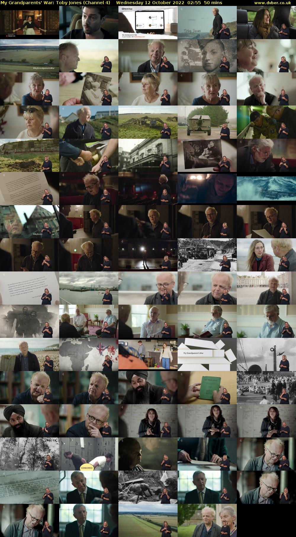 My Grandparents' War: Toby Jones (Channel 4) Wednesday 12 October 2022 02:55 - 03:45