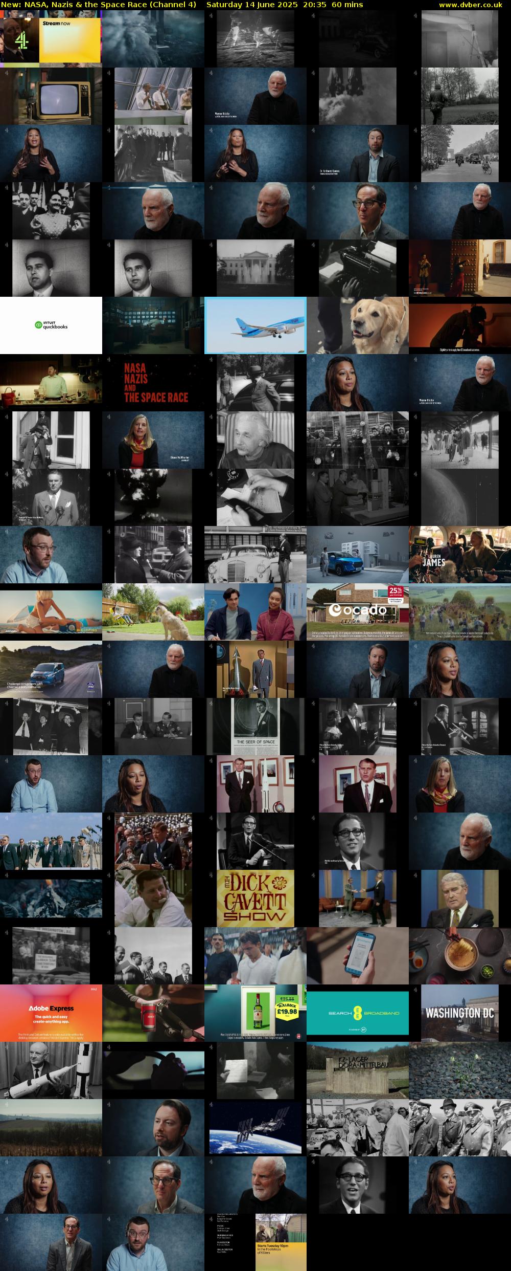 NASA, Nazis & the Space Race (Channel 4) Saturday 14 June 2025 20:35 - 21:35