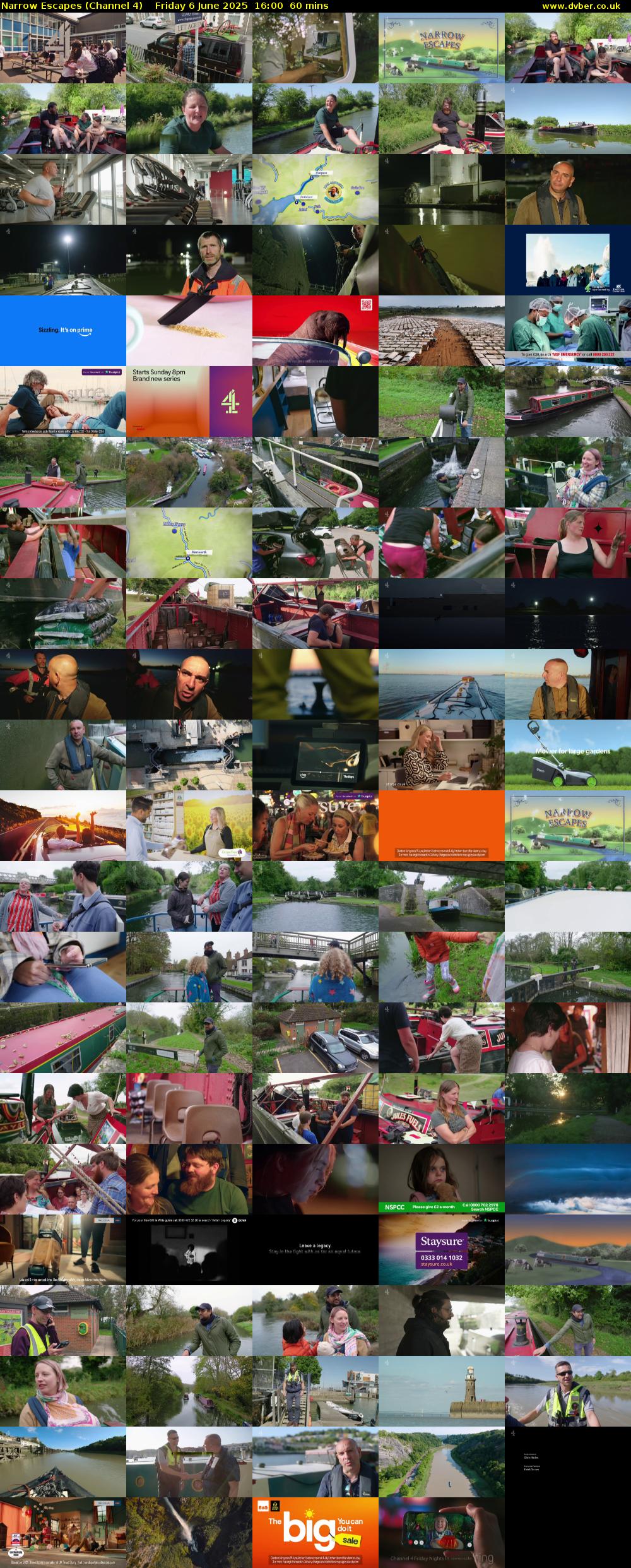 Narrow Escapes (Channel 4) Friday 6 June 2025 16:00 - 17:00