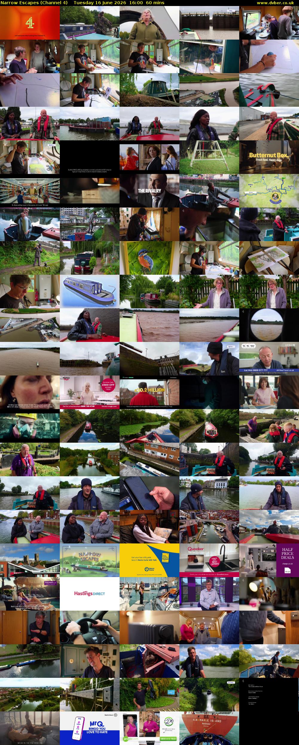 Narrow Escapes (Channel 4) Tuesday 16 June 2026 16:00 - 17:00