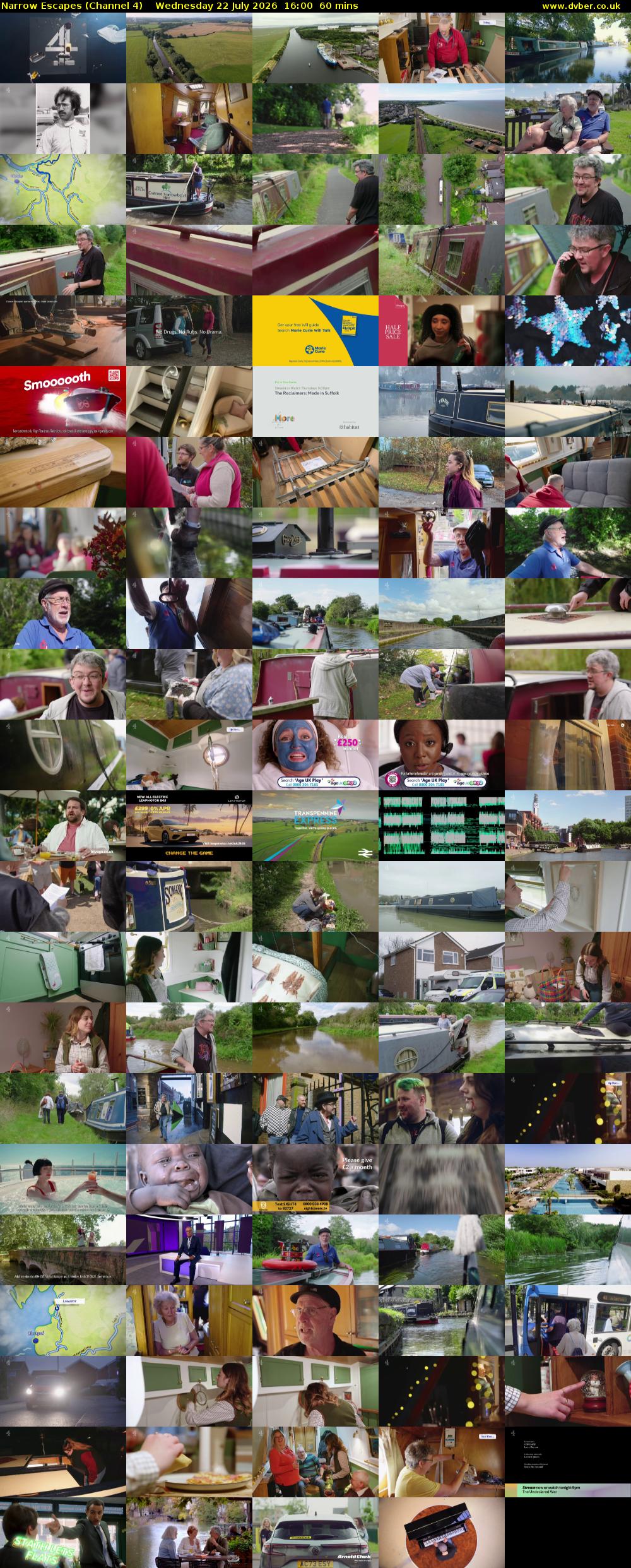 Narrow Escapes (Channel 4) Wednesday 22 July 2026 16:00 - 17:00