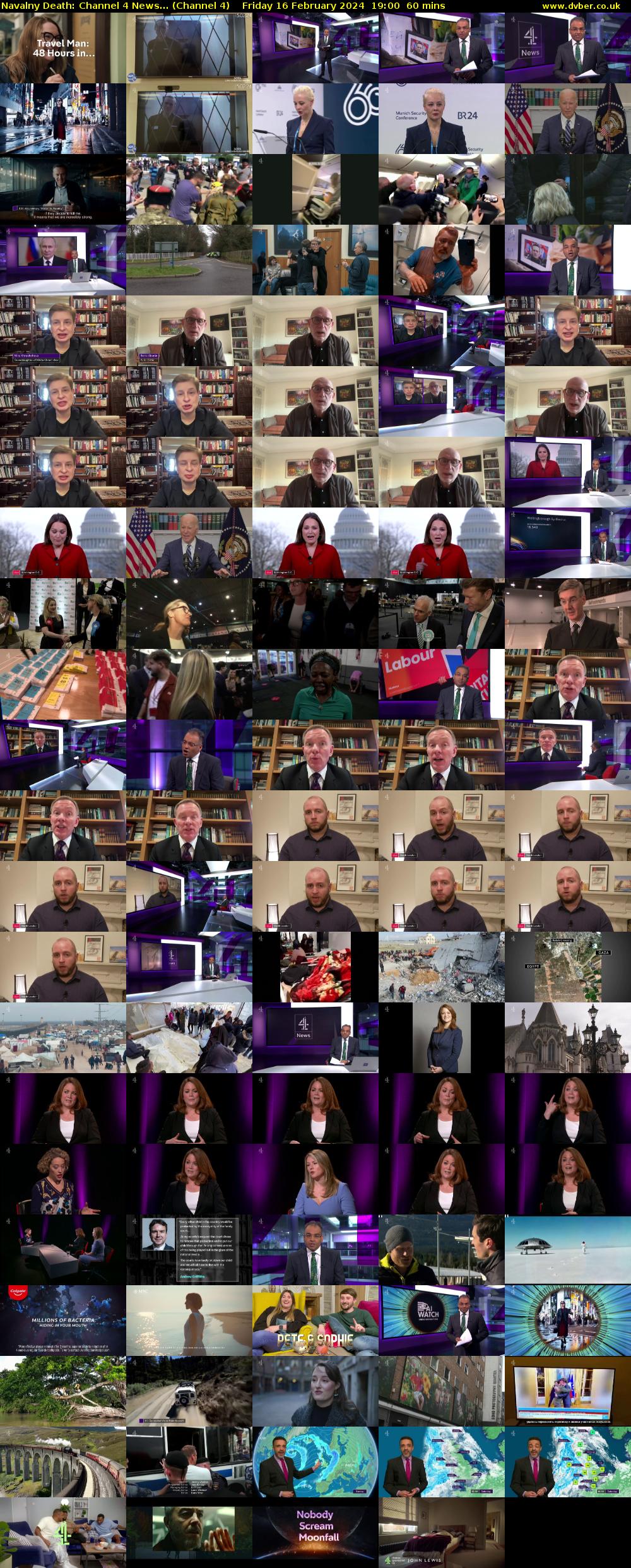 Navalny Death: Channel 4 News... (Channel 4) Friday 16 February 2024 19:00 - 20:00