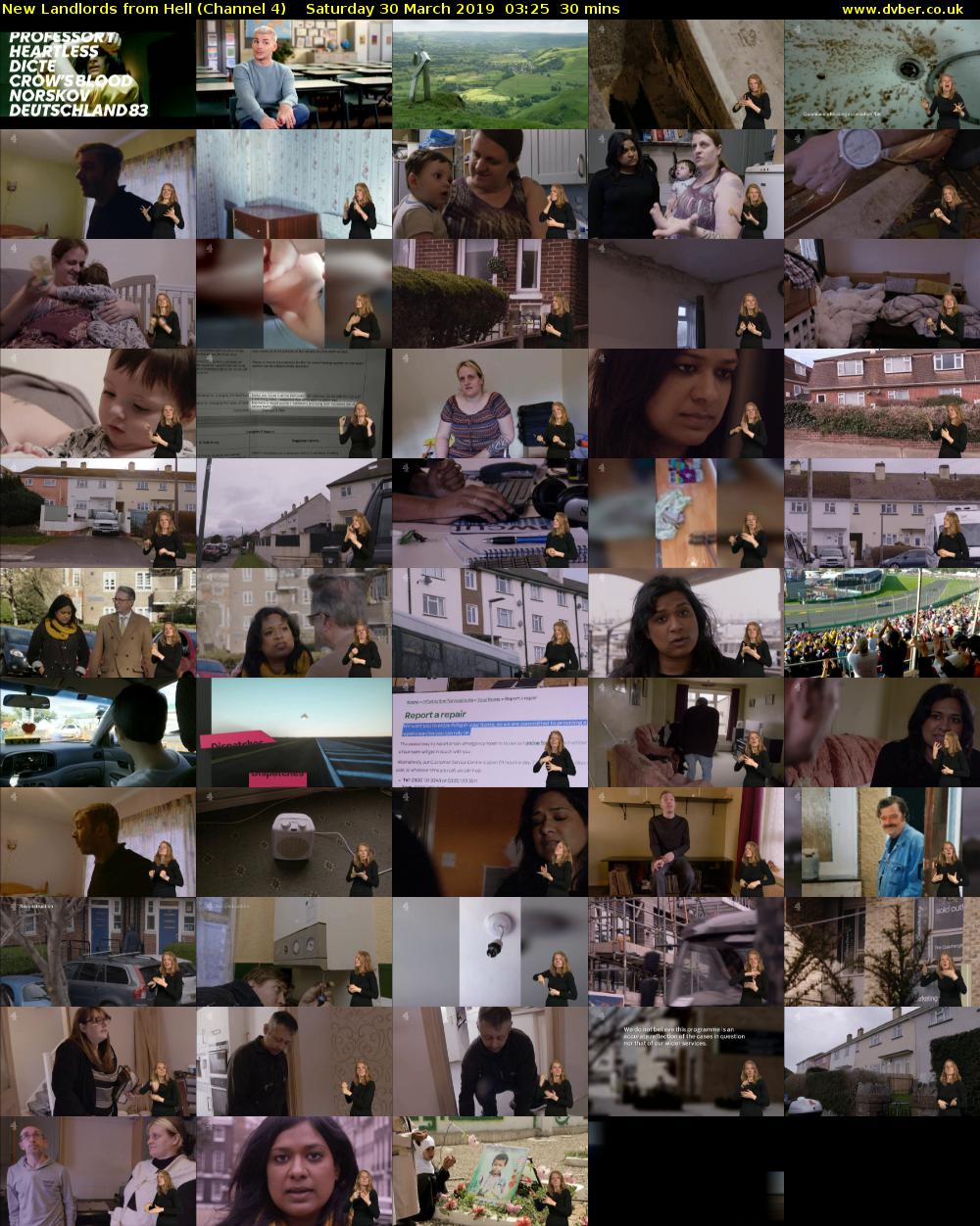 New Landlords from Hell (Channel 4) Saturday 30 March 2019 03:25 - 03:55