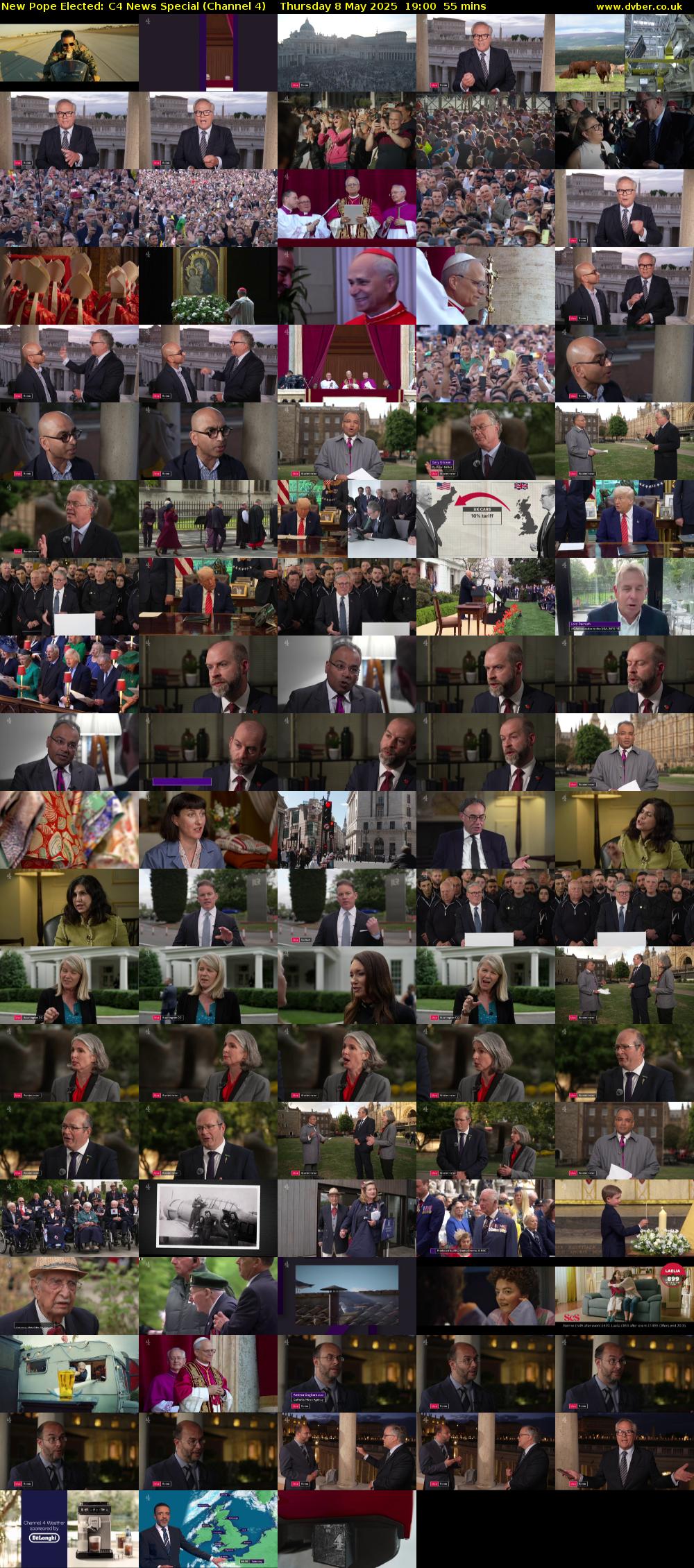 New Pope Elected: C4 News Special (Channel 4) Thursday 8 May 2025 19:00 - 19:55