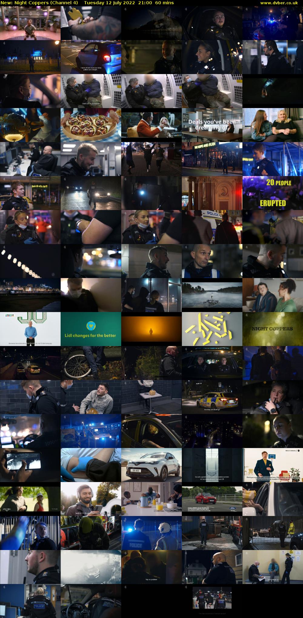 Night Coppers (Channel 4) Tuesday 12 July 2022 21:00 - 22:00