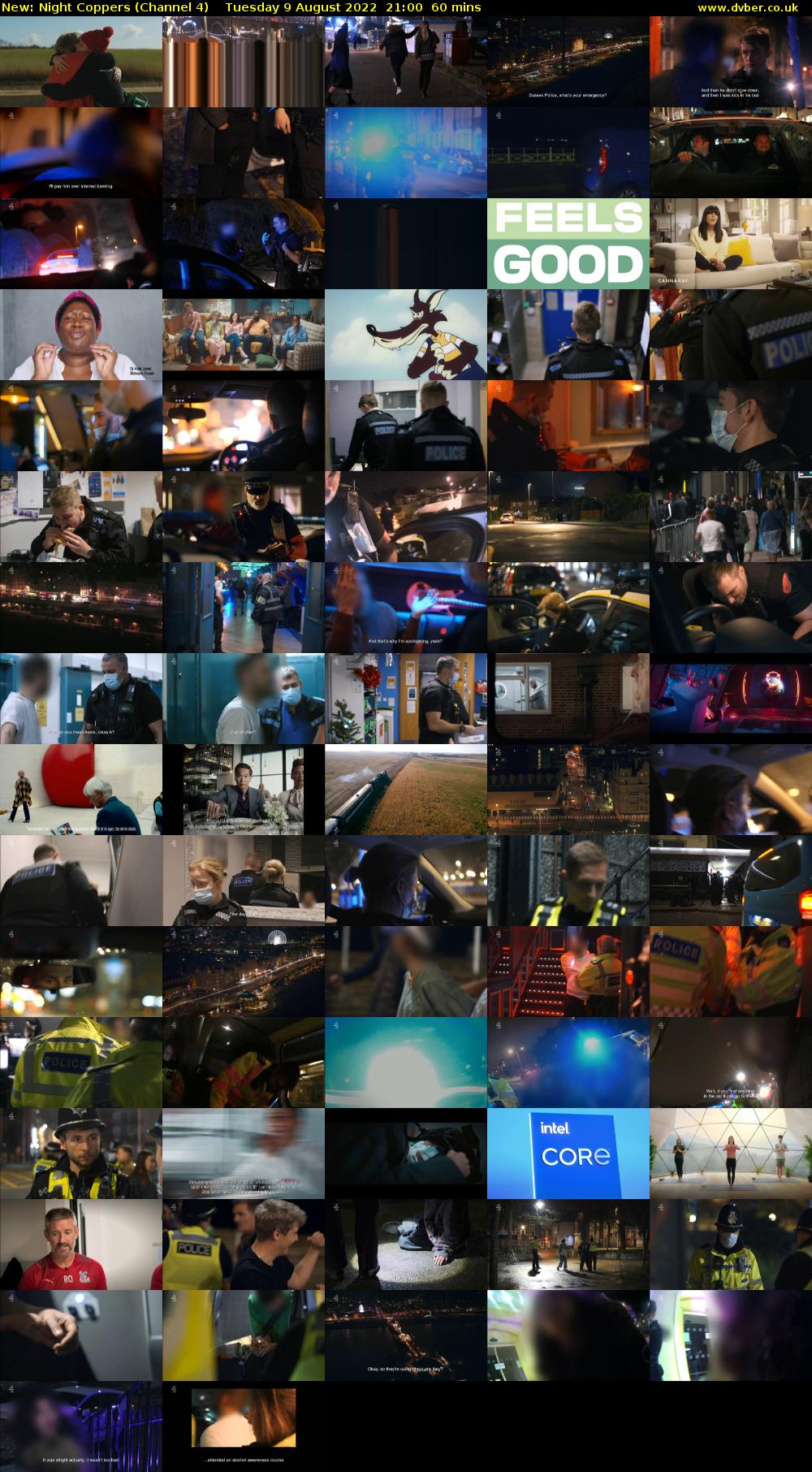 Night Coppers (Channel 4) Tuesday 9 August 2022 21:00 - 22:00
