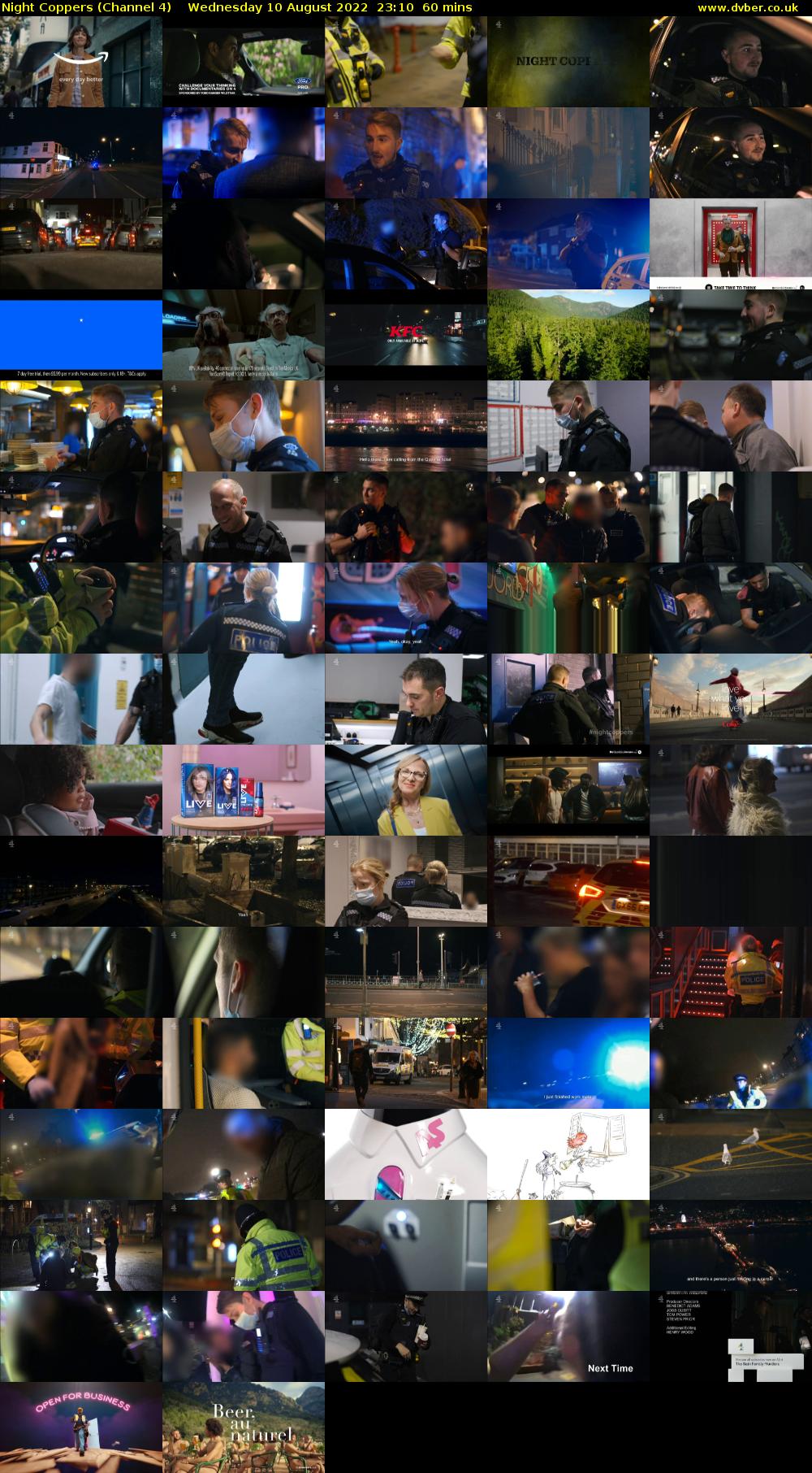 Night Coppers (Channel 4) Wednesday 10 August 2022 23:10 - 00:10