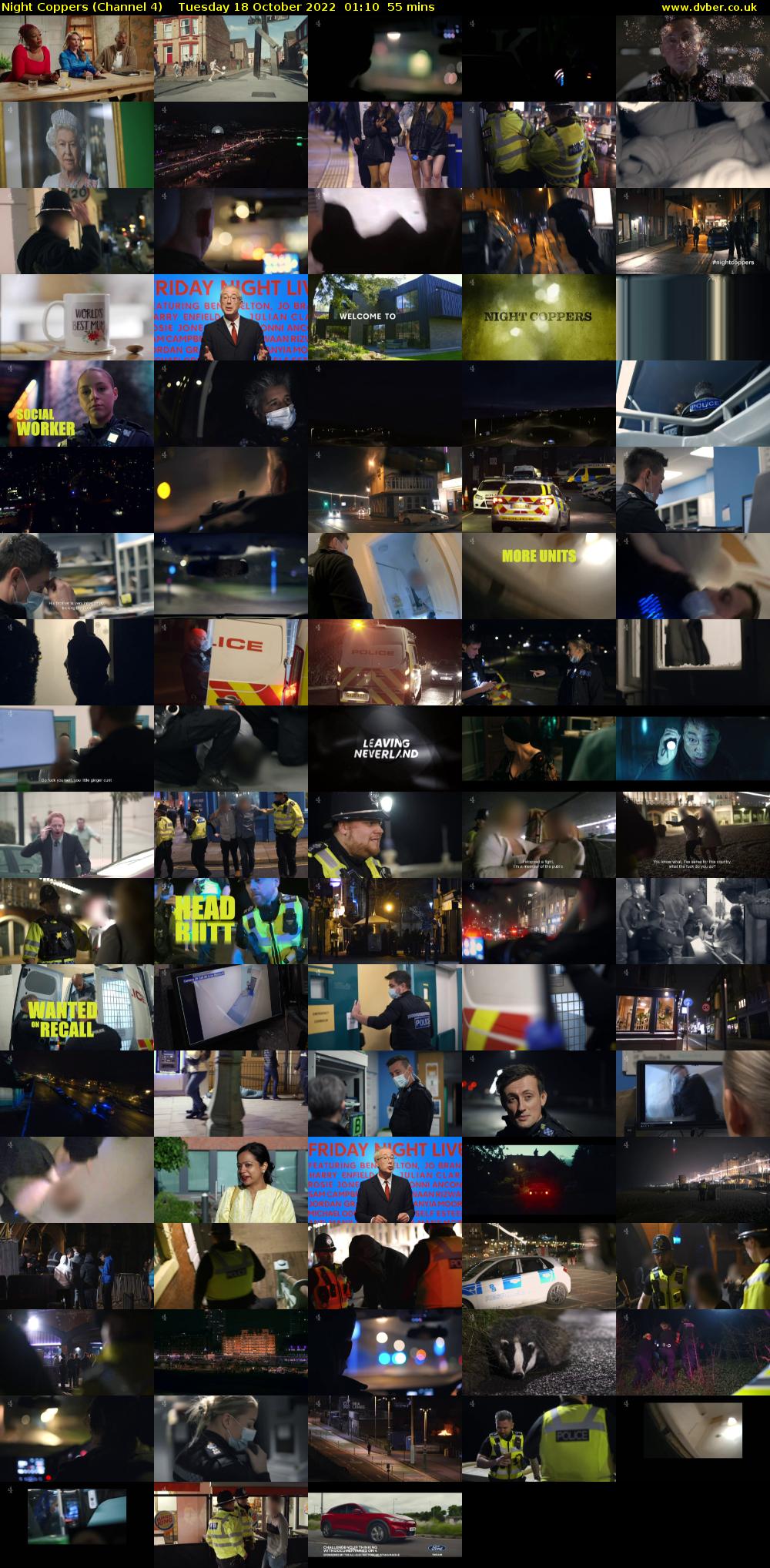 Night Coppers (Channel 4) Tuesday 18 October 2022 01:10 - 02:05