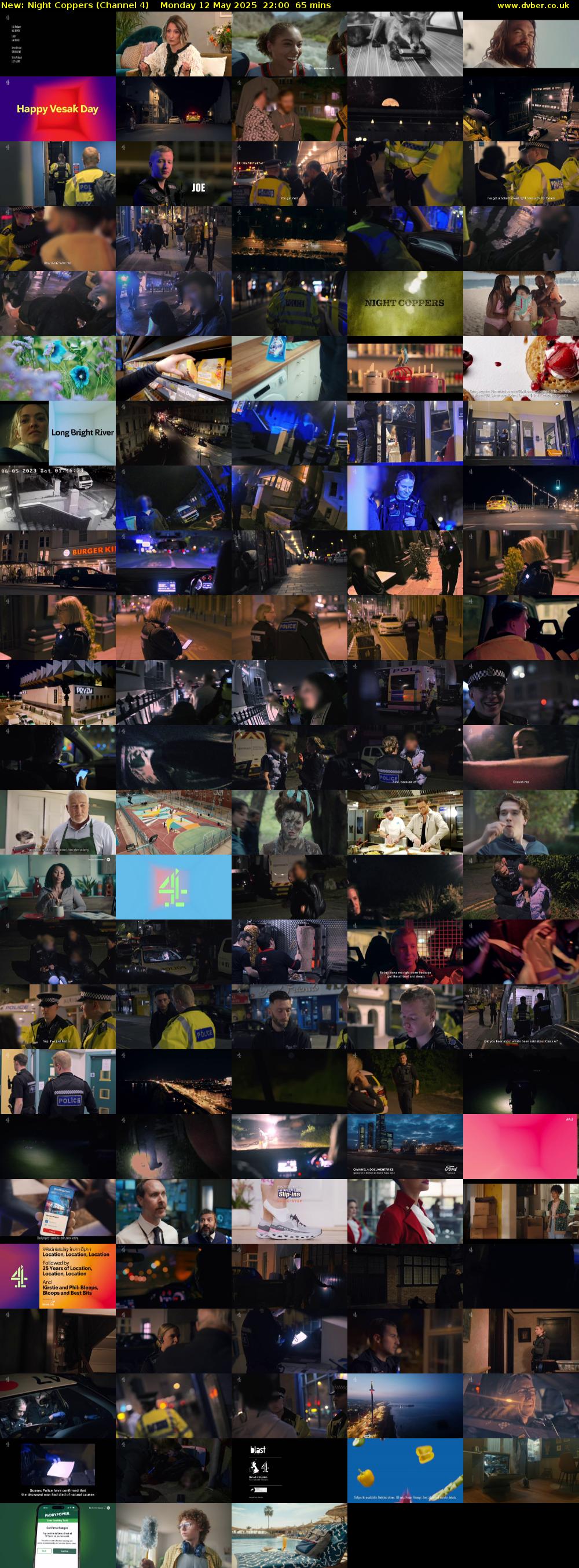 Night Coppers (Channel 4) Monday 12 May 2025 22:00 - 23:05