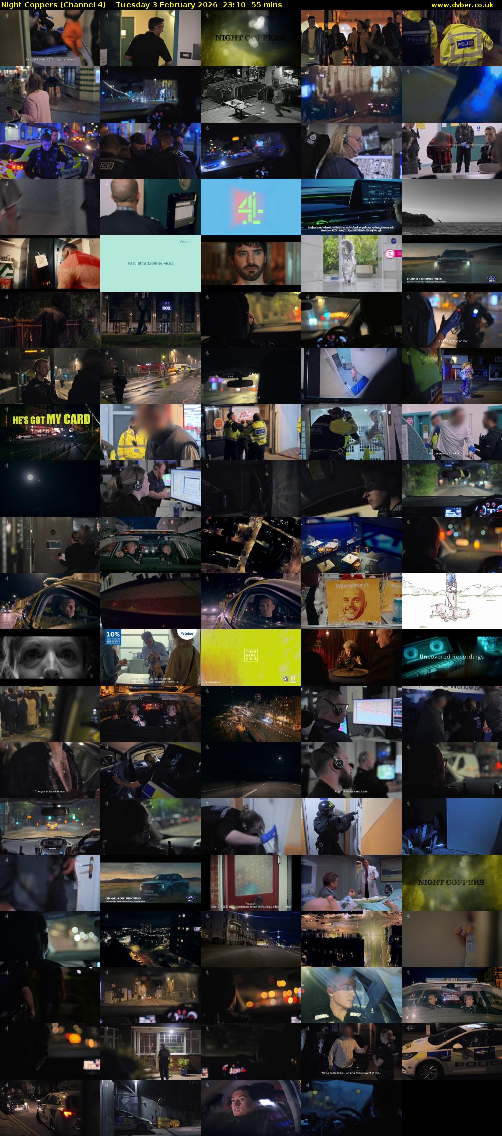 Night Coppers (Channel 4) Tuesday 3 February 2026 23:10 - 00:05
