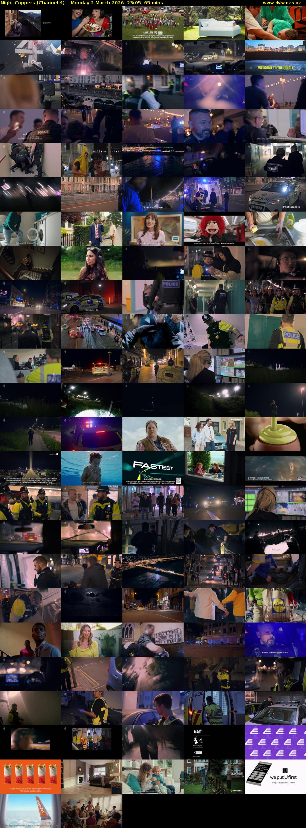 Night Coppers (Channel 4) Monday 2 March 2026 23:05 - 00:10