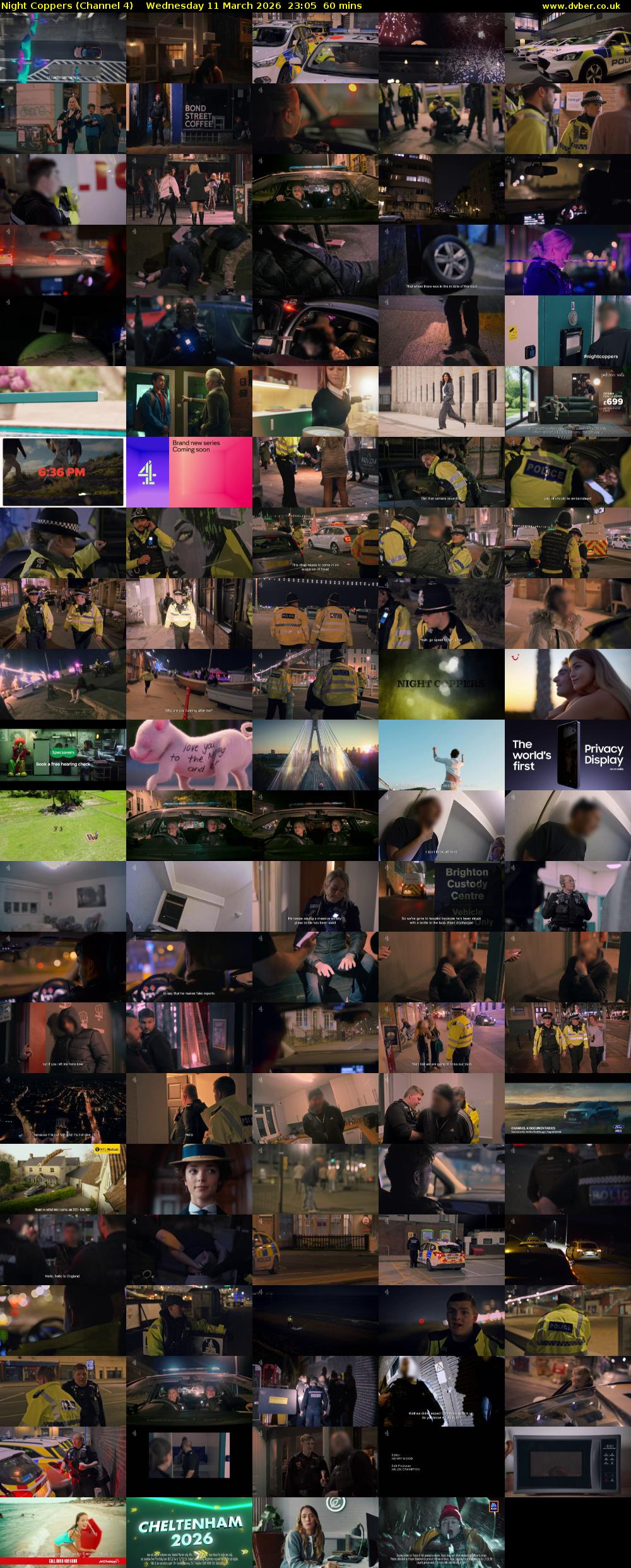 Night Coppers (Channel 4) Wednesday 11 March 2026 23:05 - 00:05