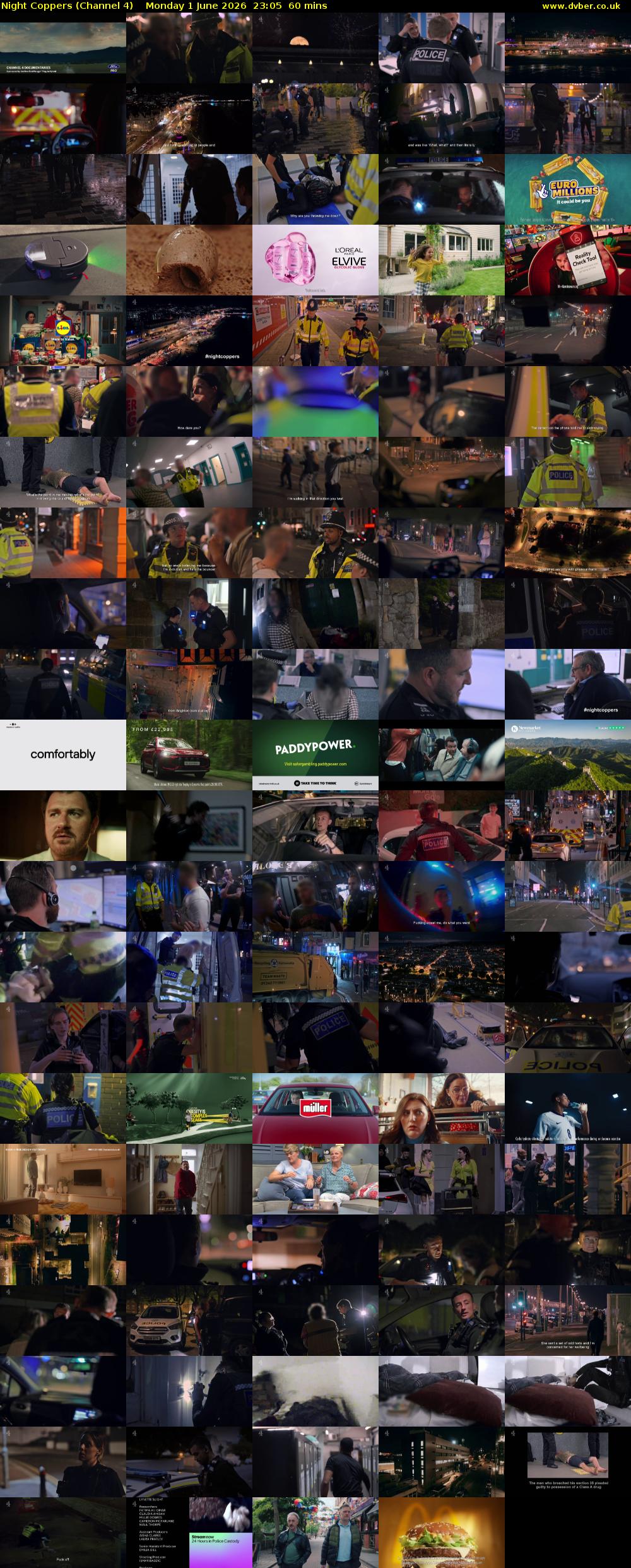 Night Coppers (Channel 4) Monday 1 June 2026 23:05 - 00:05