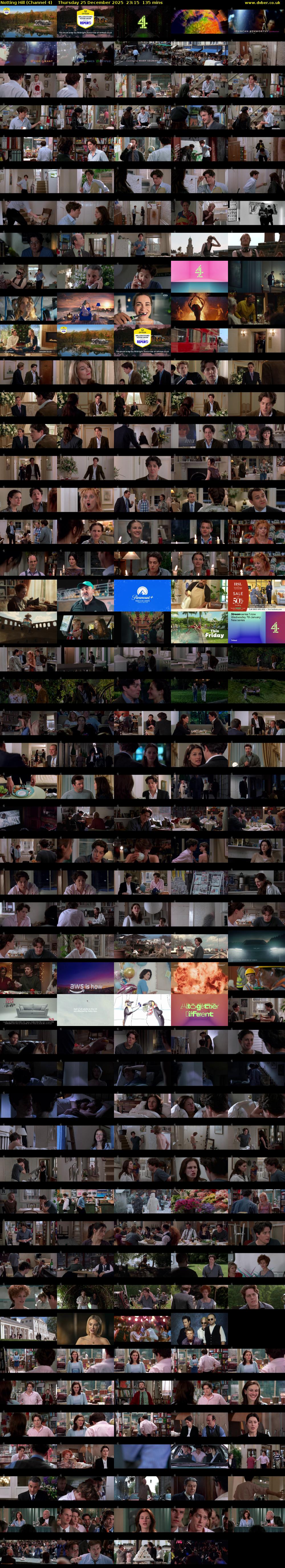 Notting Hill (Channel 4) Thursday 25 December 2025 23:15 - 01:30