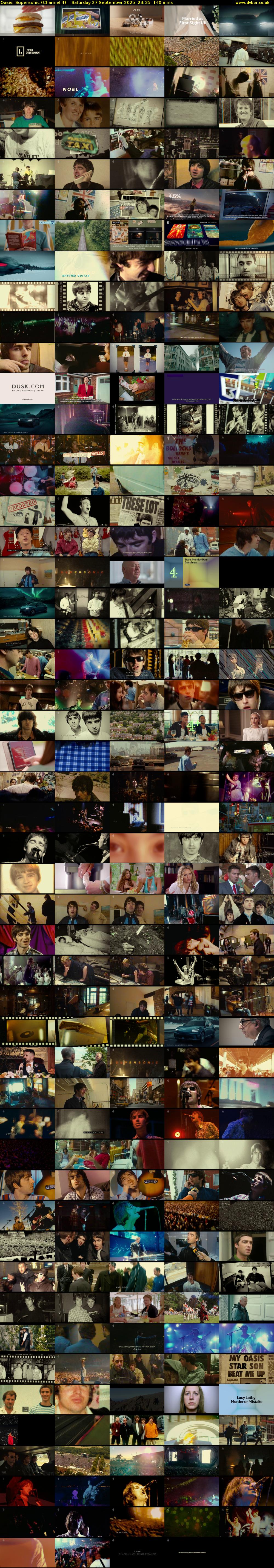 Oasis: Supersonic (Channel 4) Saturday 27 September 2025 23:35 - 01:55