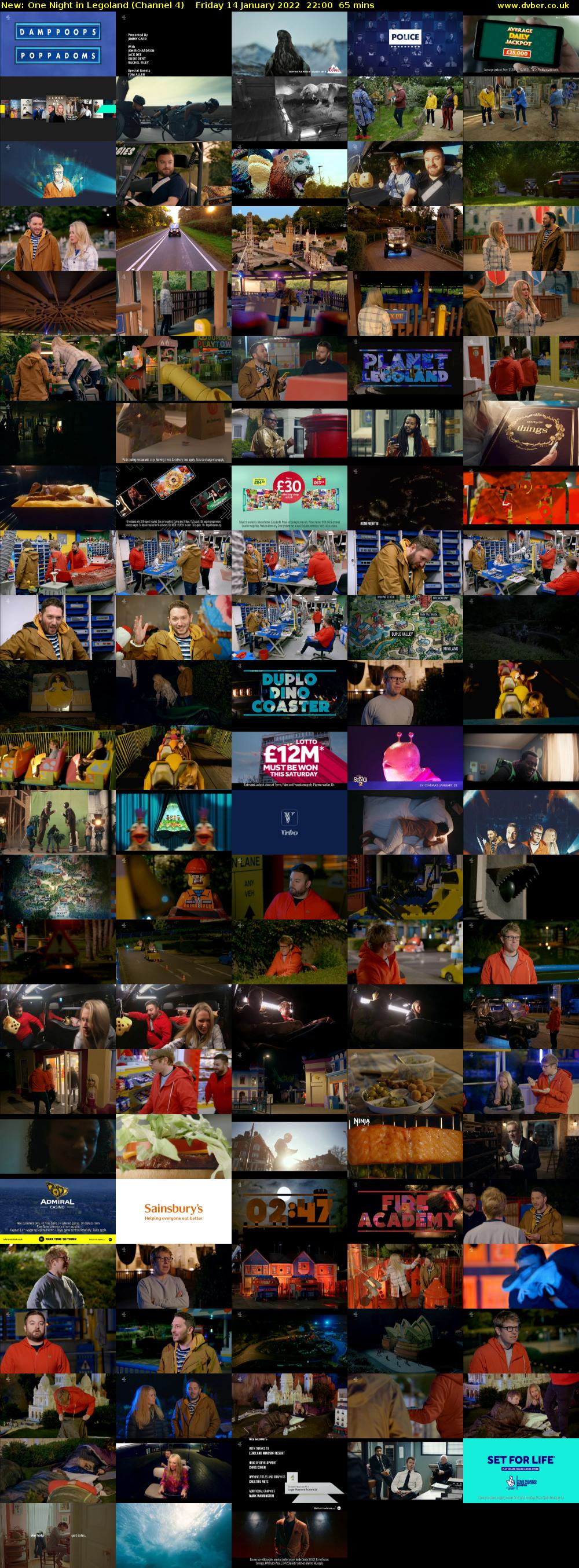One Night in Legoland (Channel 4) Friday 14 January 2022 22:00 - 23:05