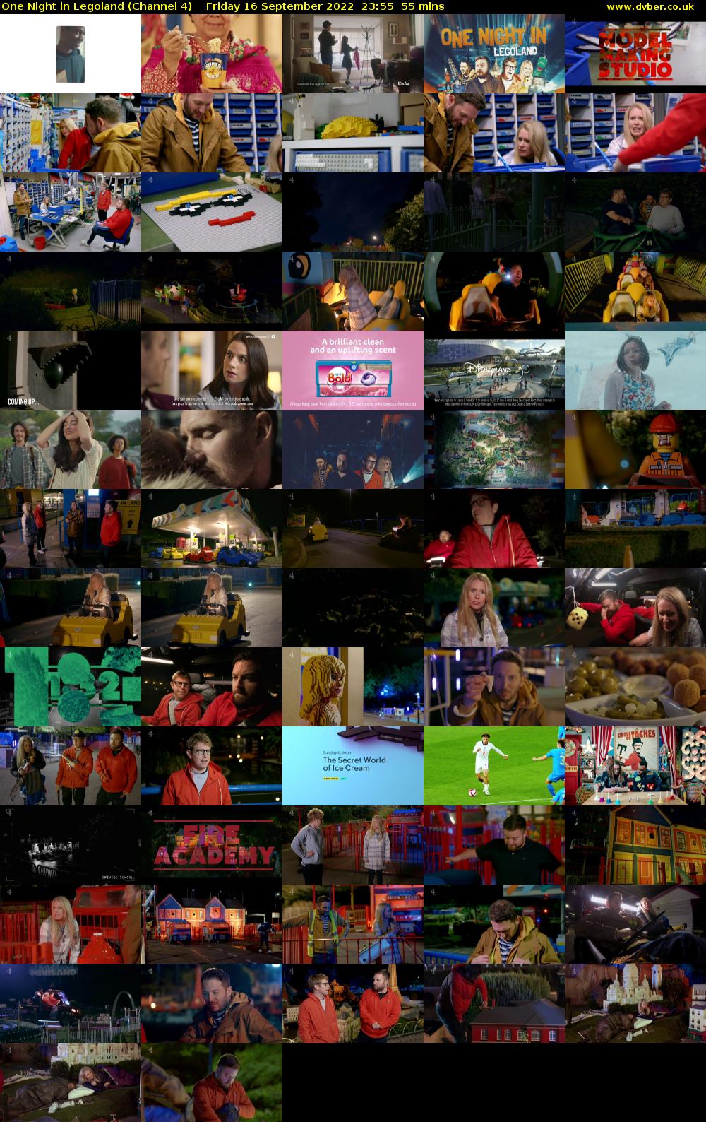 One Night in Legoland (Channel 4) Friday 16 September 2022 23:55 - 00:50