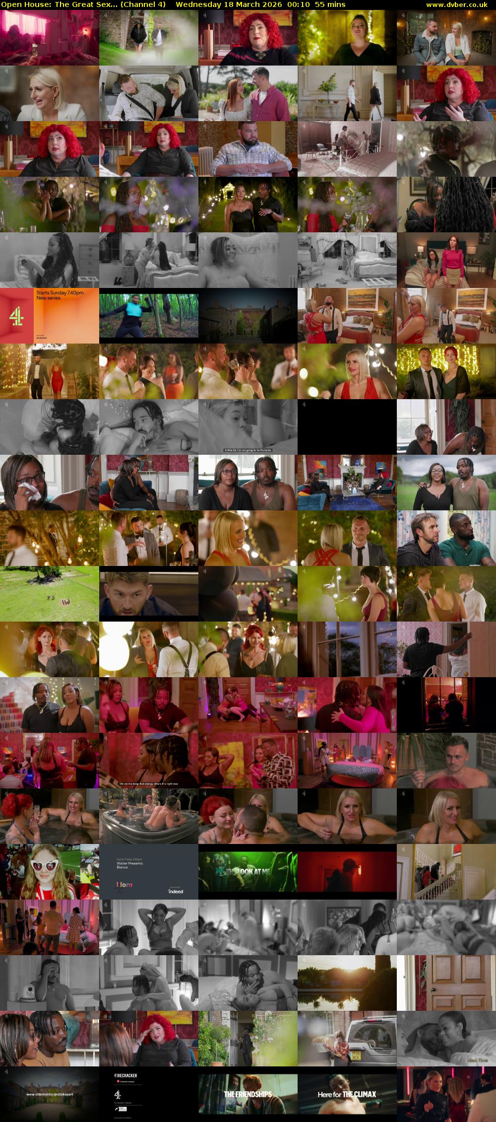 Open House: The Great Sex... (Channel 4) Wednesday 18 March 2026 00:10 - 01:05