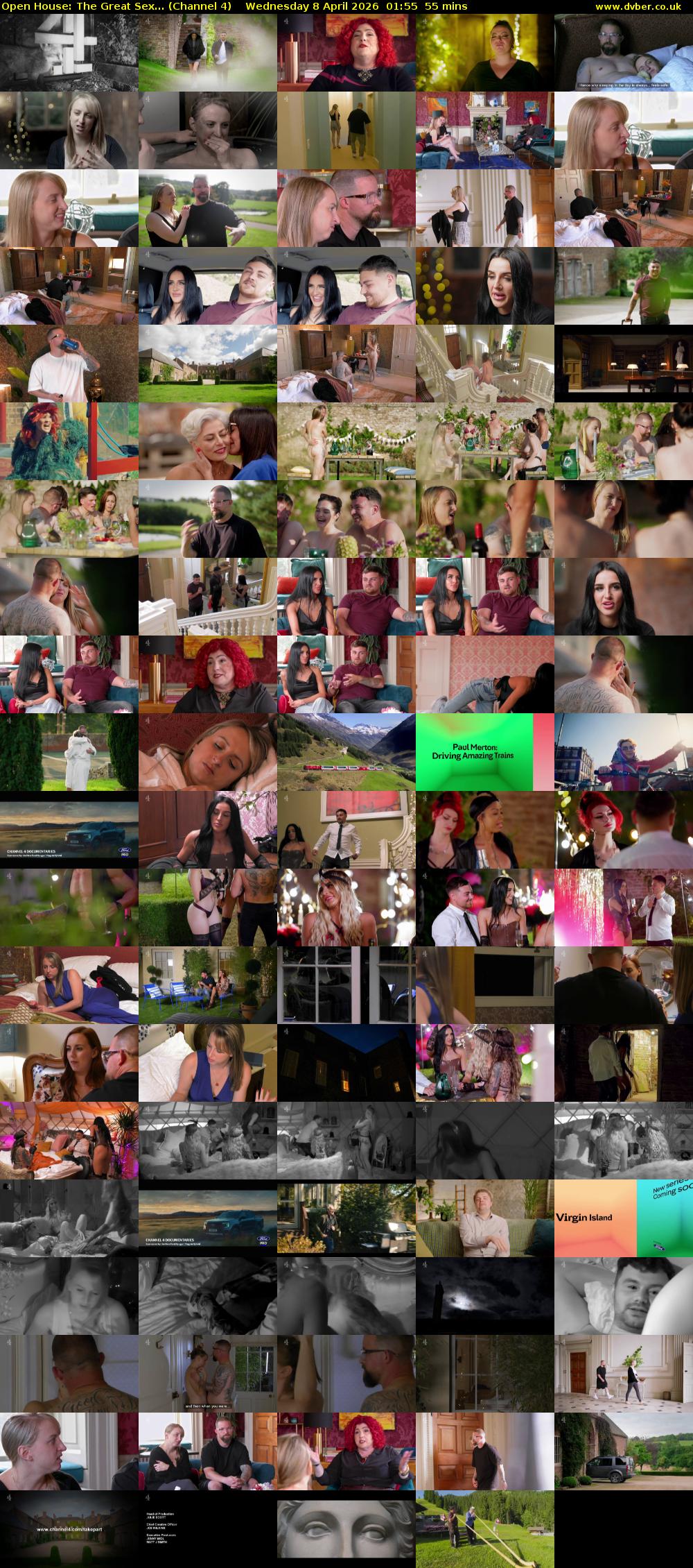 Open House: The Great Sex... (Channel 4) Wednesday 8 April 2026 01:55 - 02:50